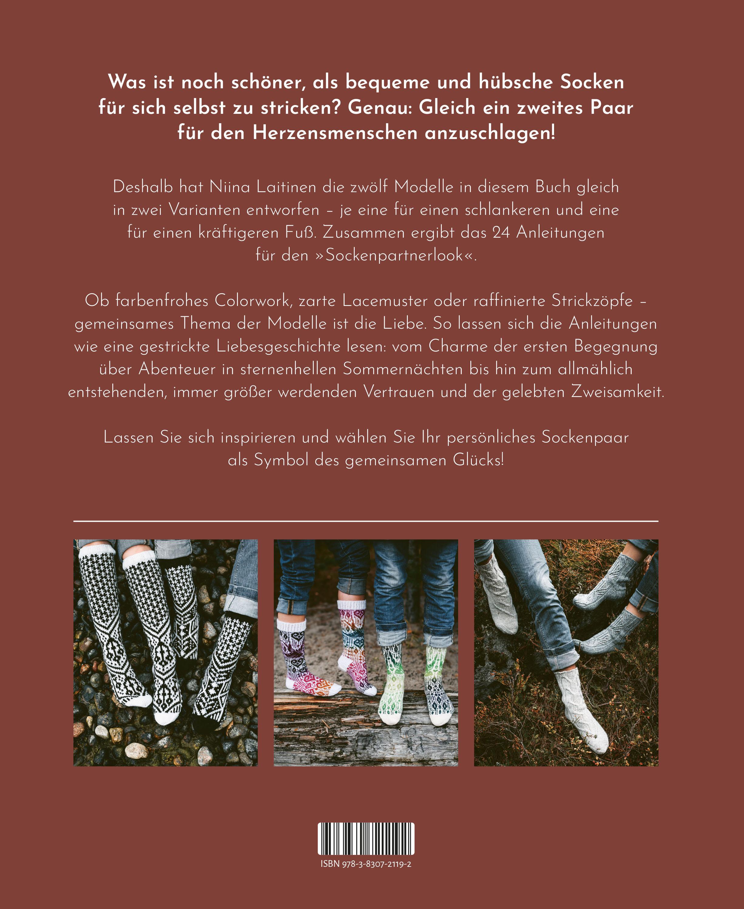 Rückseitencover Finnische Socken stricken. Eine Liebesgeschichte.