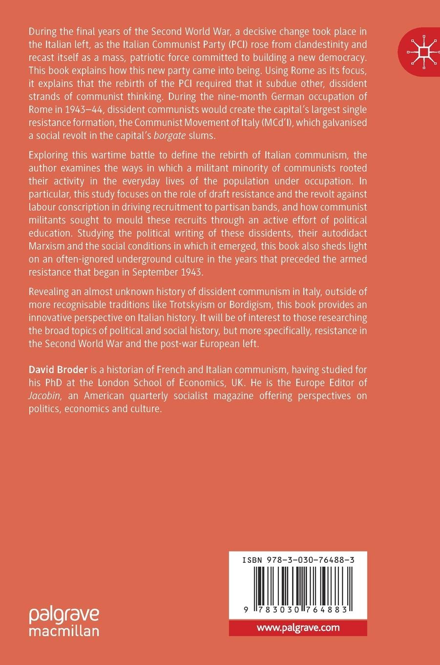 Rückseitencover The Rebirth of Italian Communism, 1943-44