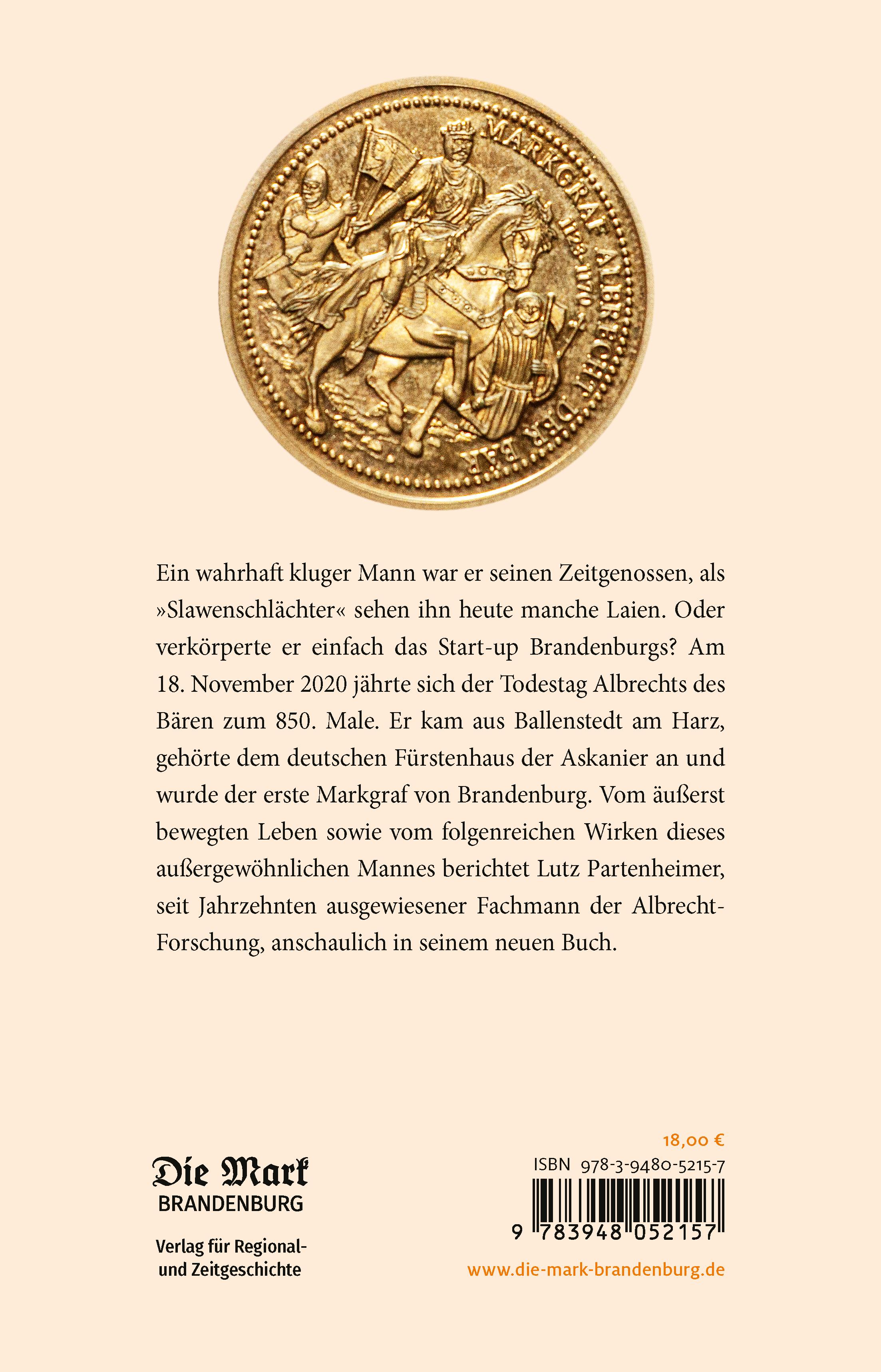 Rückseitencover Albrecht der Bär