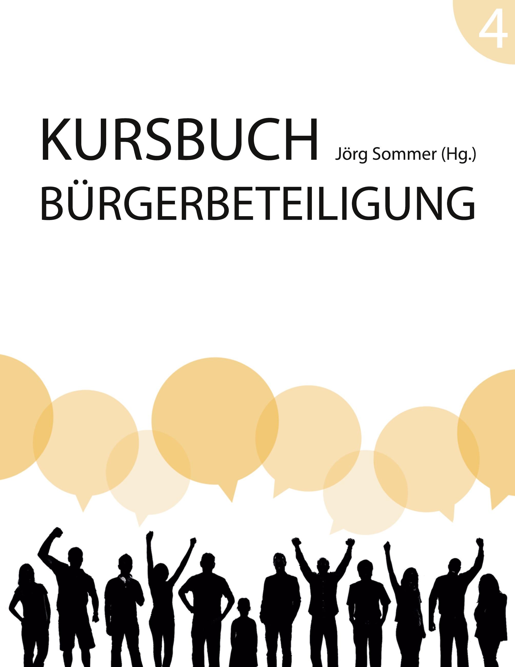 Vorderes Coverbild Kursbuch Bürgerbeteiligung #4