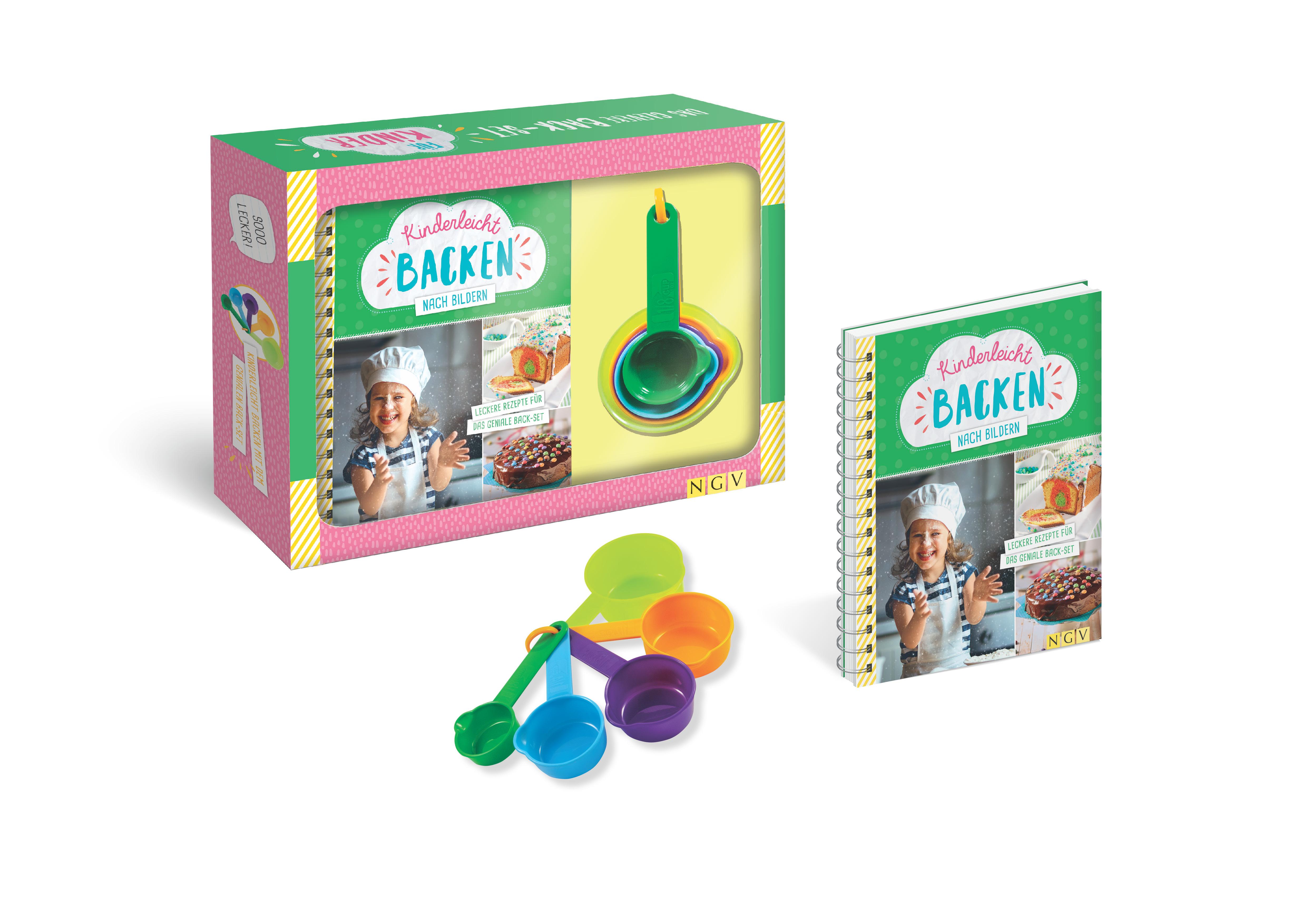 Beispielinhalt (Bild) Kinderleicht backen nach Bildern. Das clevere Back-Set für Kinder ab 6 Jahren