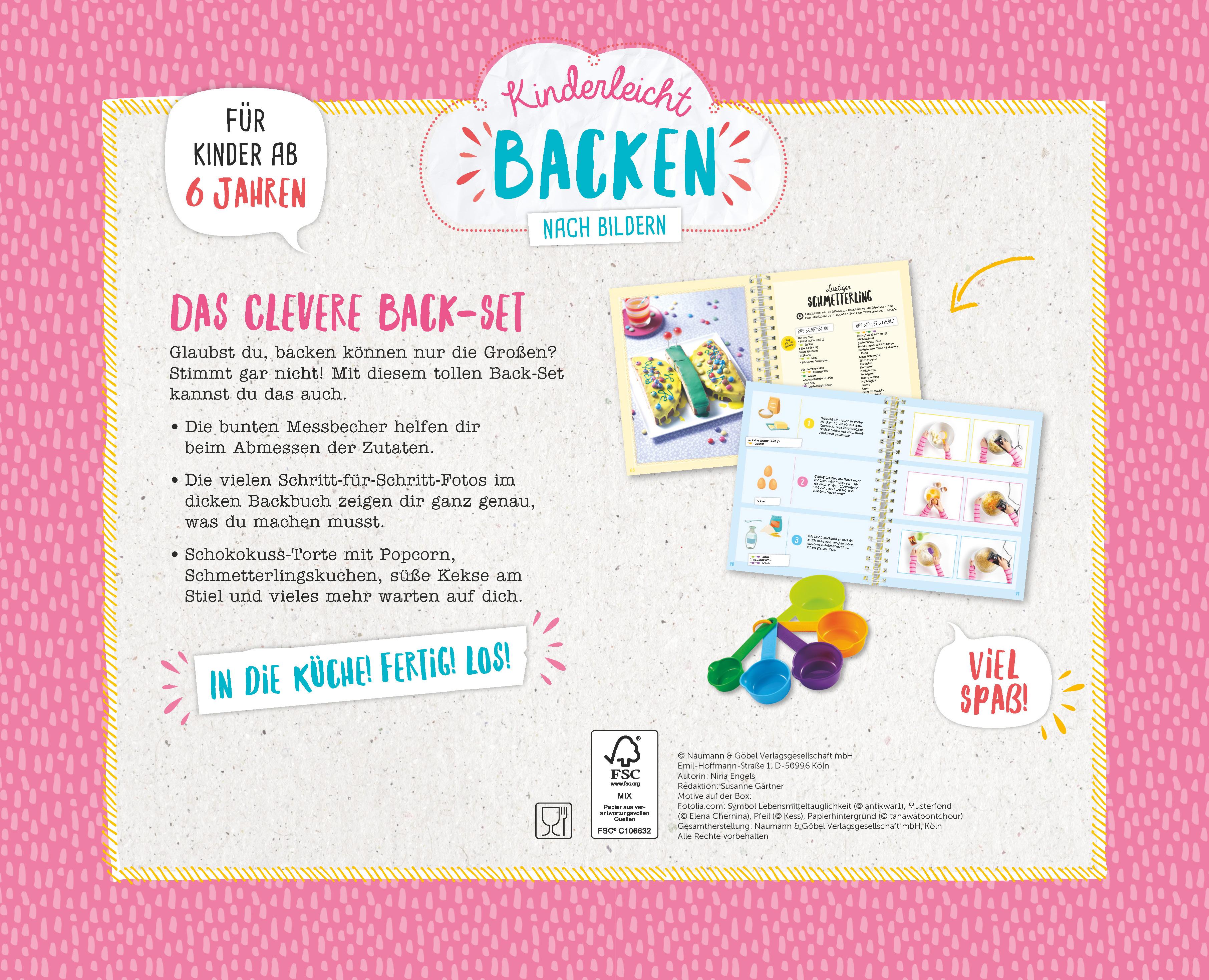 Beispielinhalt (Bild) Kinderleicht backen nach Bildern. Das clevere Back-Set für Kinder ab 6 Jahren