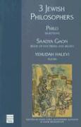 Vorderes Coverbild 3 Jewish Philosophers