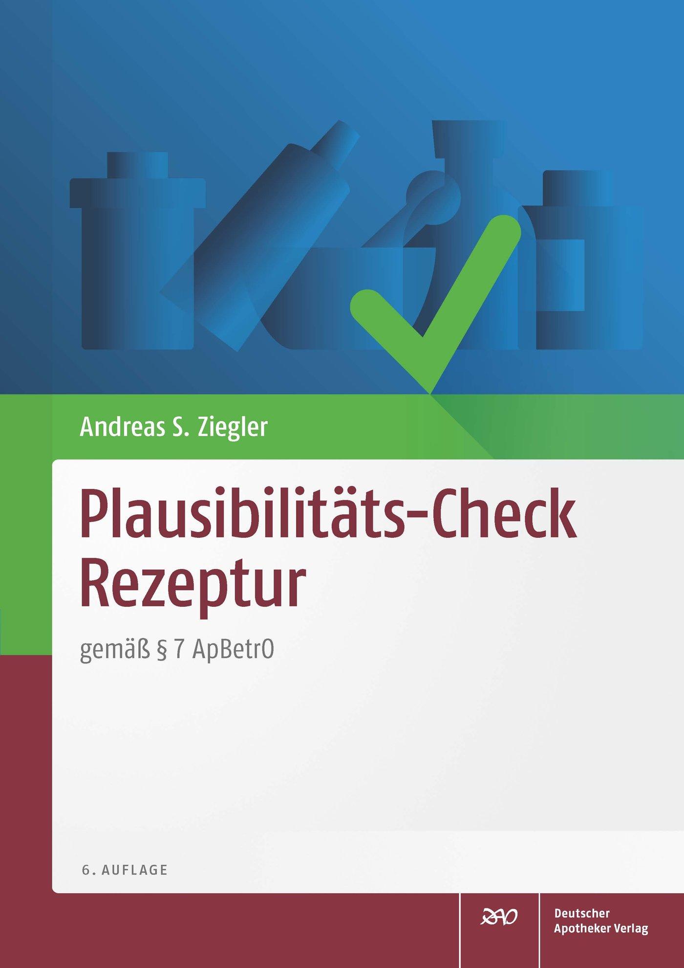 Vorderes Coverbild Plausibilitäts-Check Rezeptur