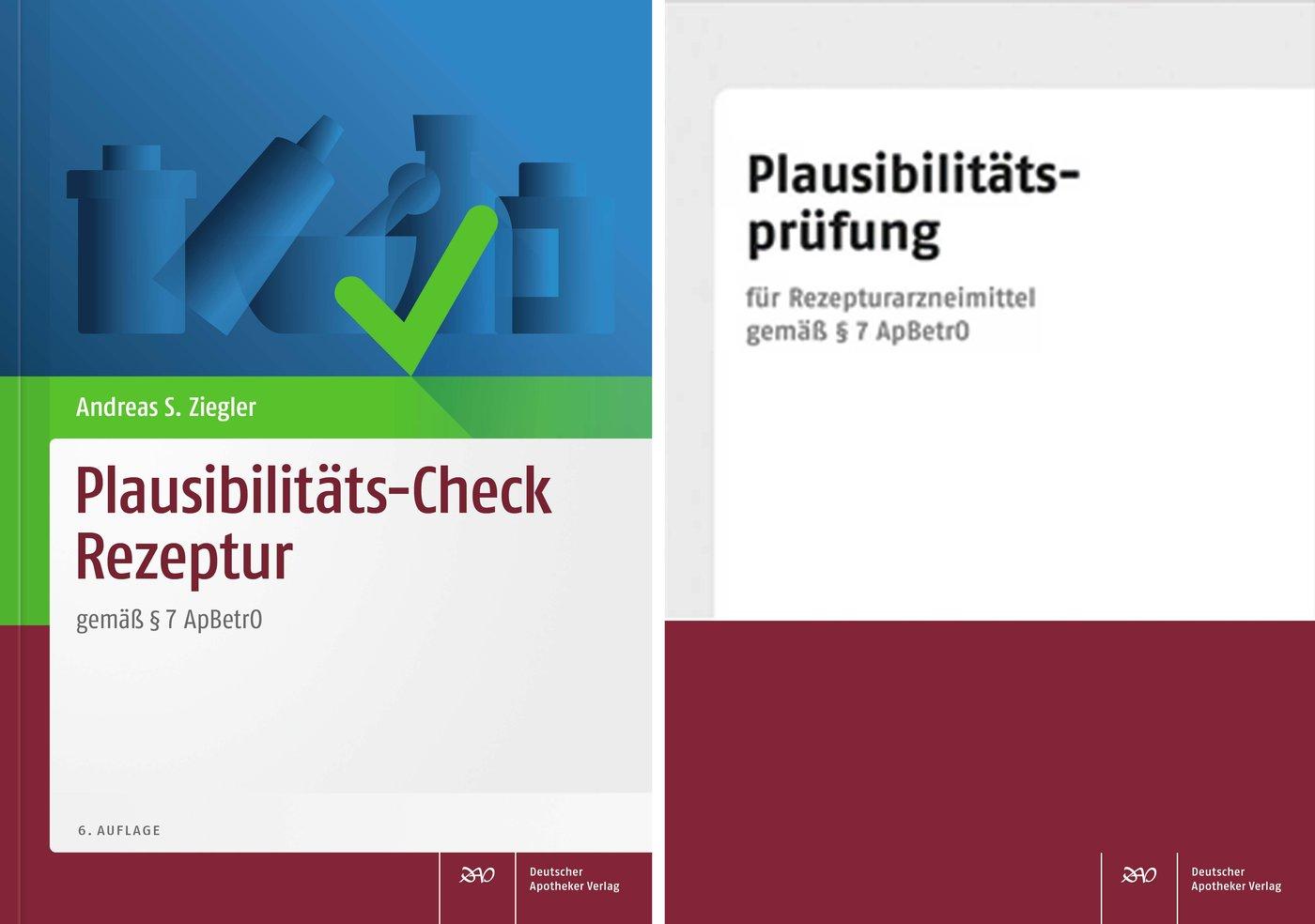 Vorderes Coverbild Plausibilitäts-Check Rezeptur mit Plausibilitätsprüfungs-Block