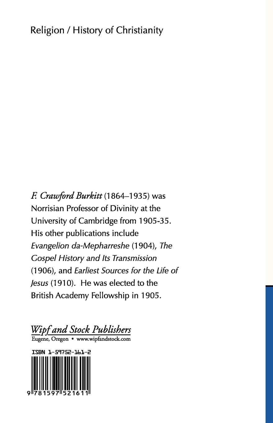 Rückseitencover Early Eastern Christianity