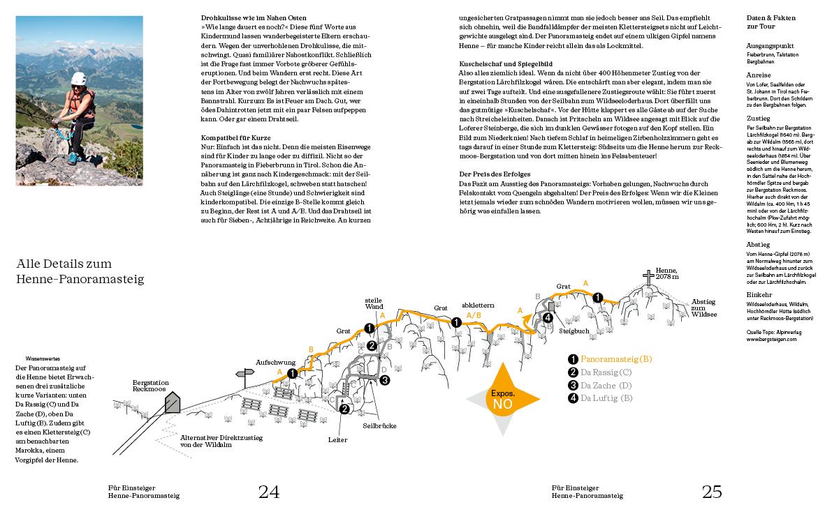Beispielinhalt (Bild) Drahtseiltanz am Fels