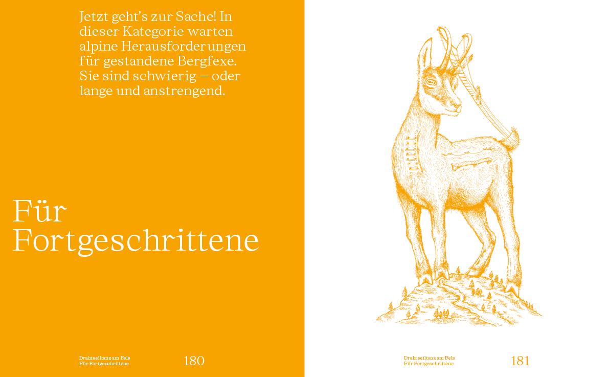 Beispielinhalt (Bild) Drahtseiltanz am Fels