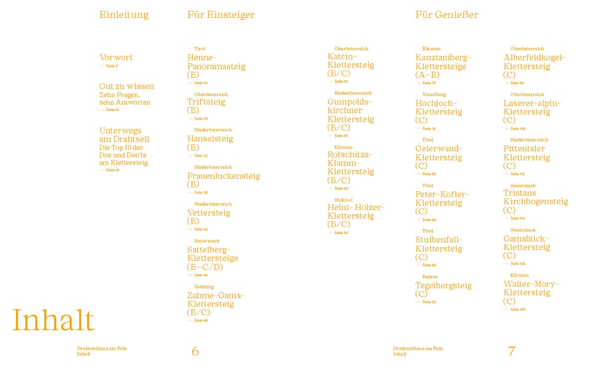 Beispielinhalt (Bild) Drahtseiltanz am Fels
