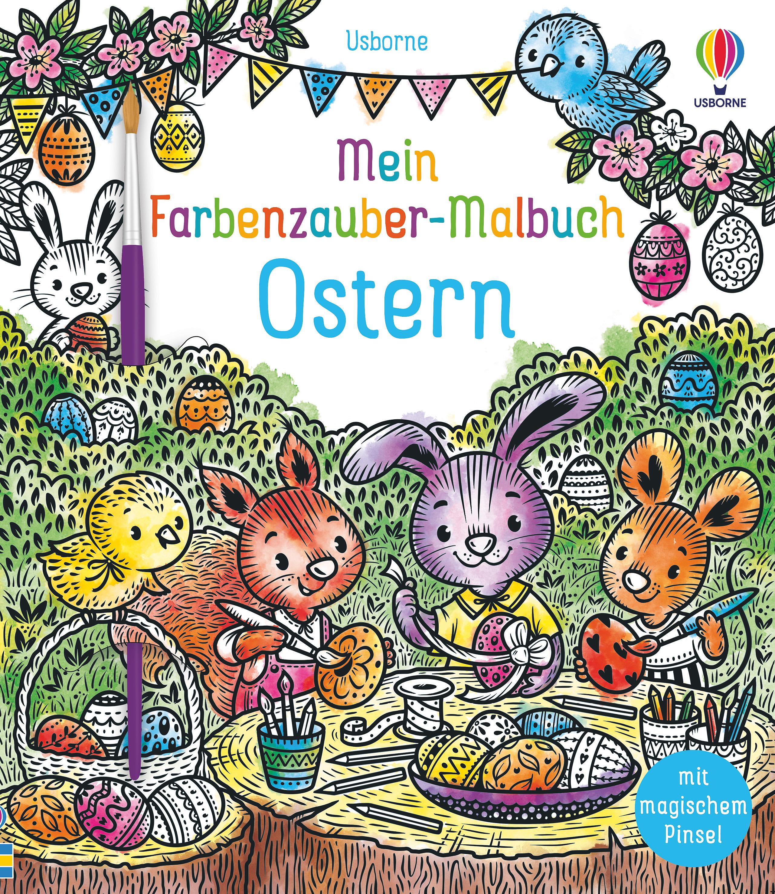 Vorderes Coverbild Mein Farbenzauber-Malbuch: Ostern