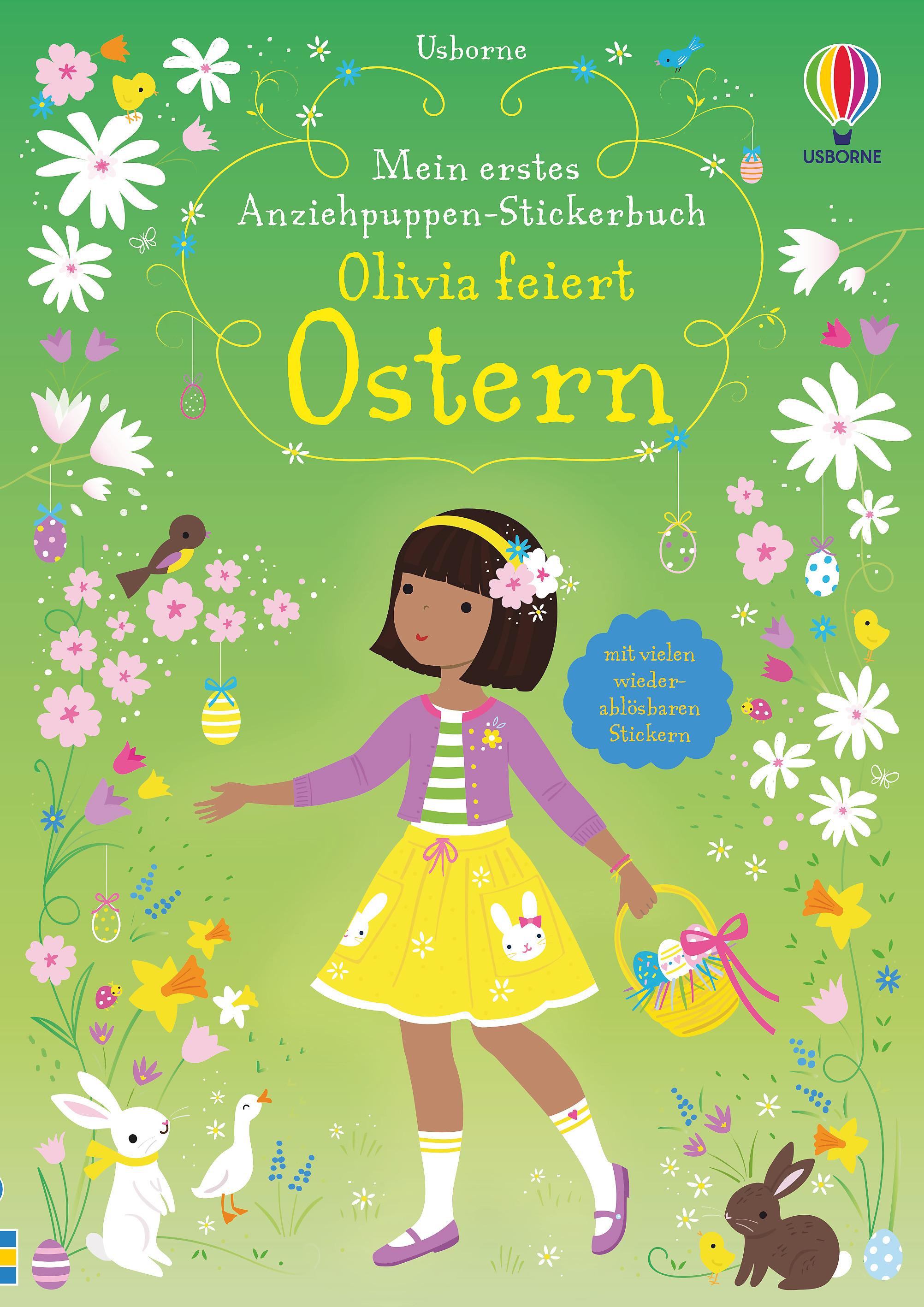Vorderes Coverbild Mein erstes Anziehpuppen-Stickerbuch: Olivia feiert Ostern