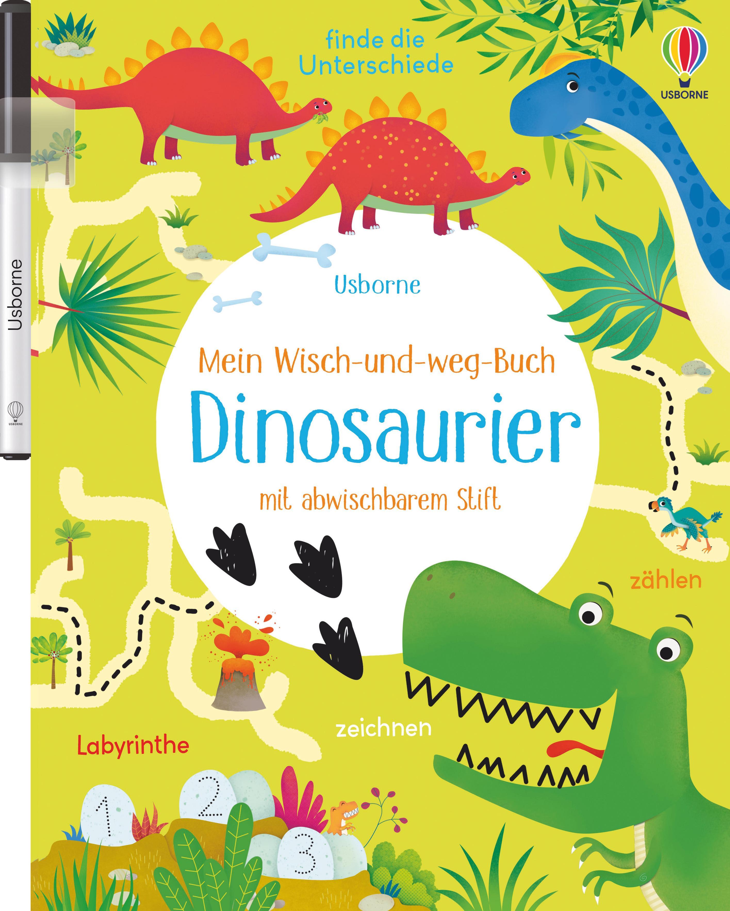 Vorderes Coverbild Mein Wisch-und-weg-Buch: Dinosaurier