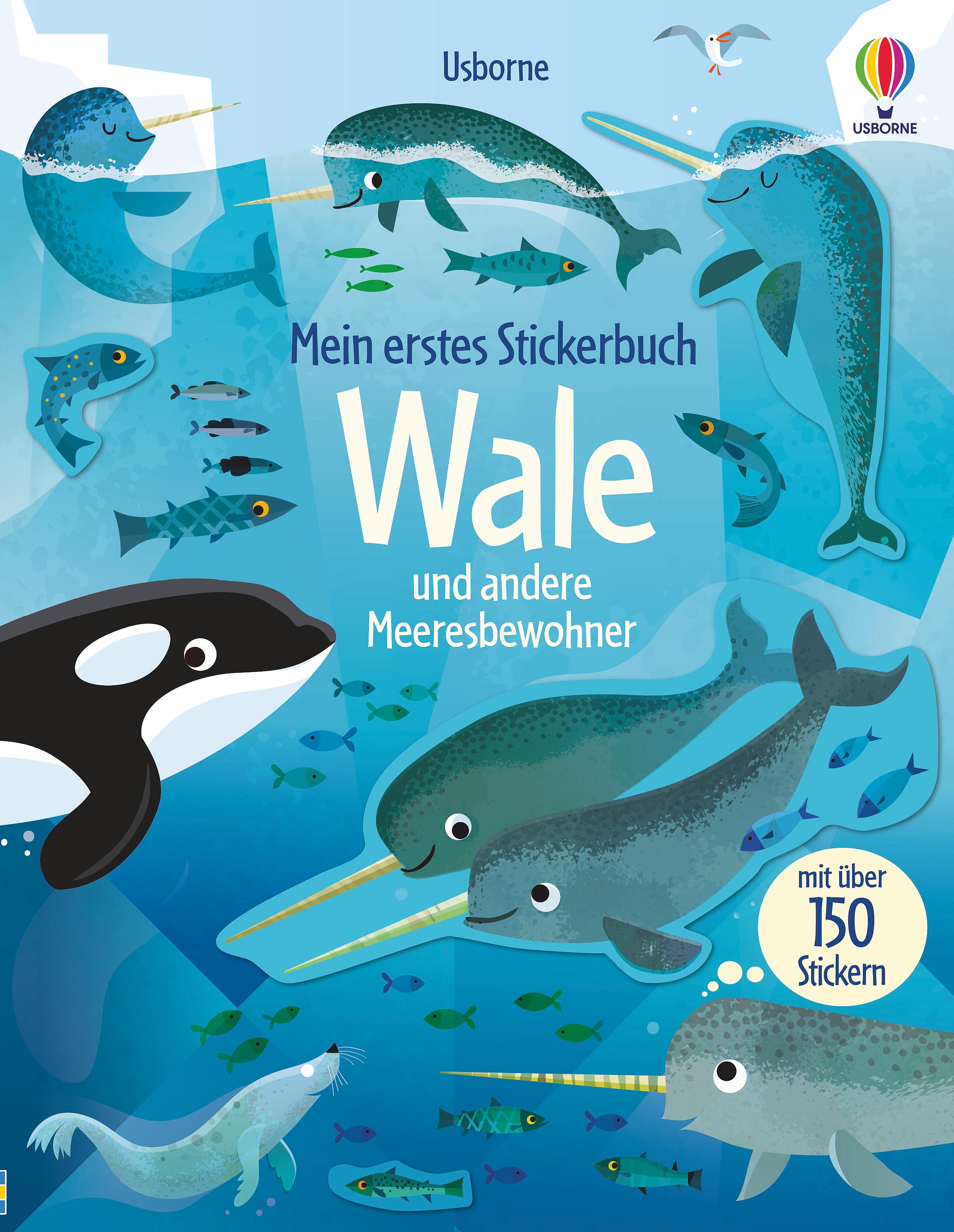 Vorderes Coverbild Mein erstes Stickerbuch: Wale und andere Meeresbewohner