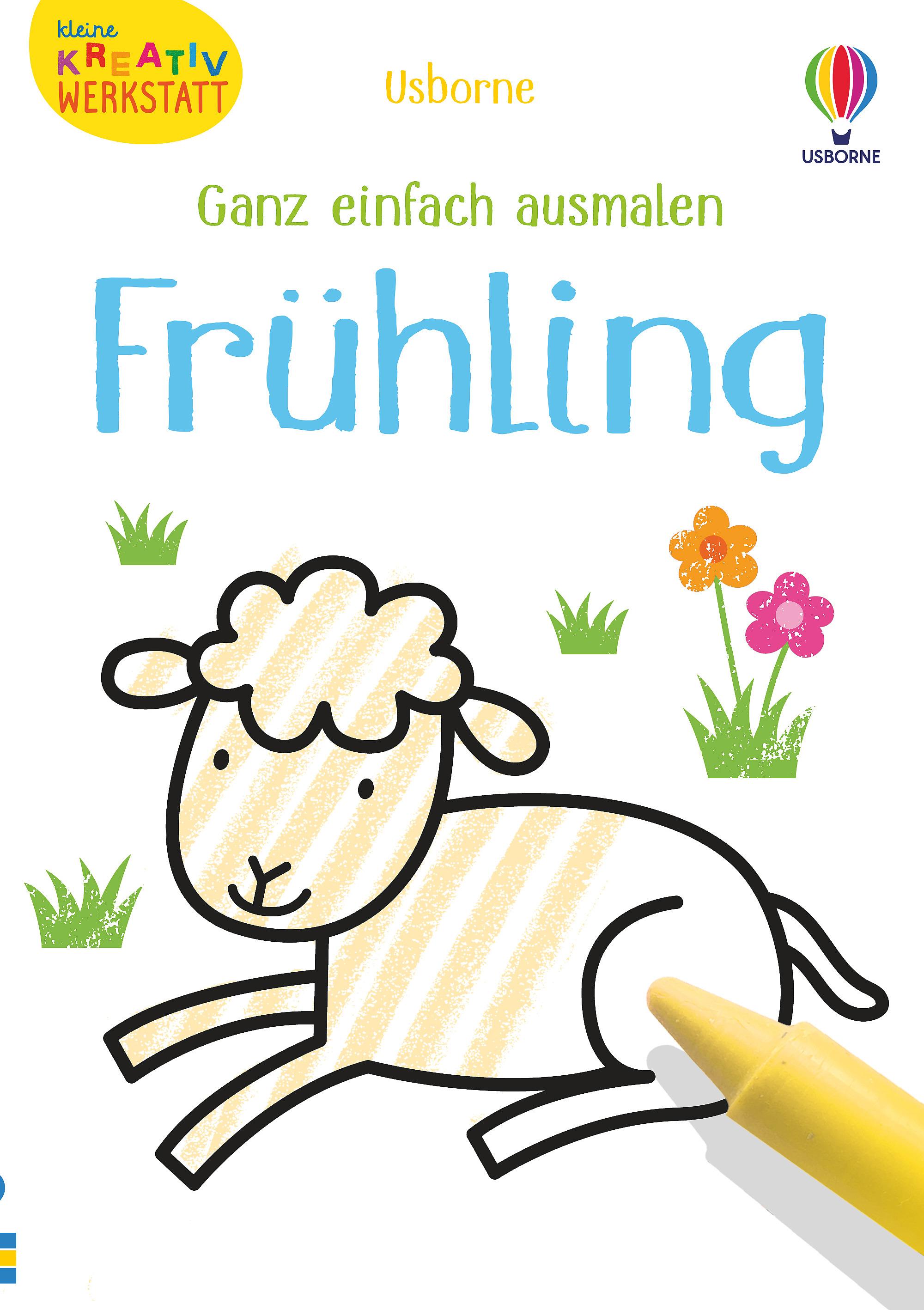 Vorderes Coverbild Kleine Kreativ-Werkstatt - Ganz einfach ausmalen: Frühling