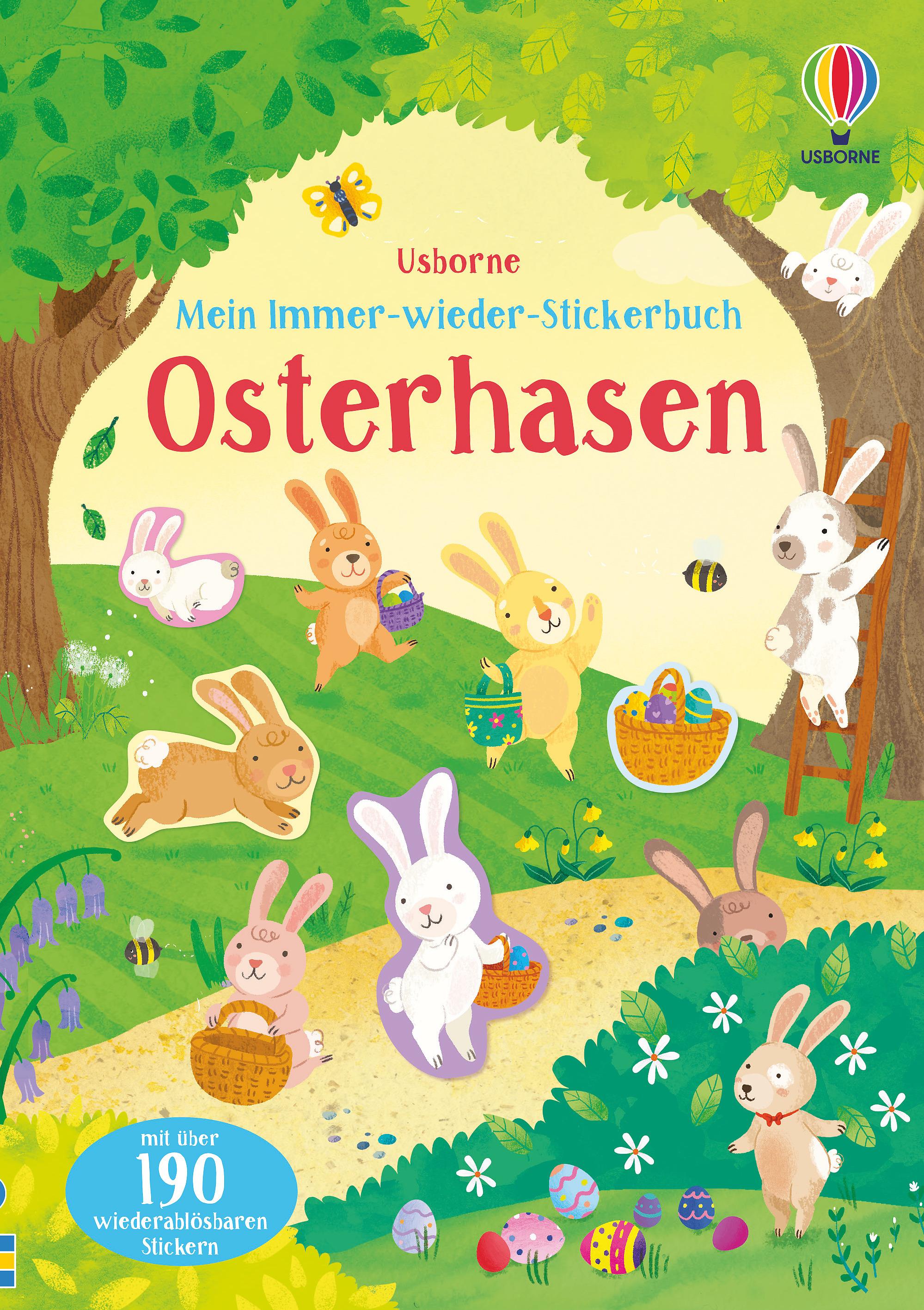 Vorderes Coverbild Mein Immer-wieder-Stickerbuch: Osterhasen