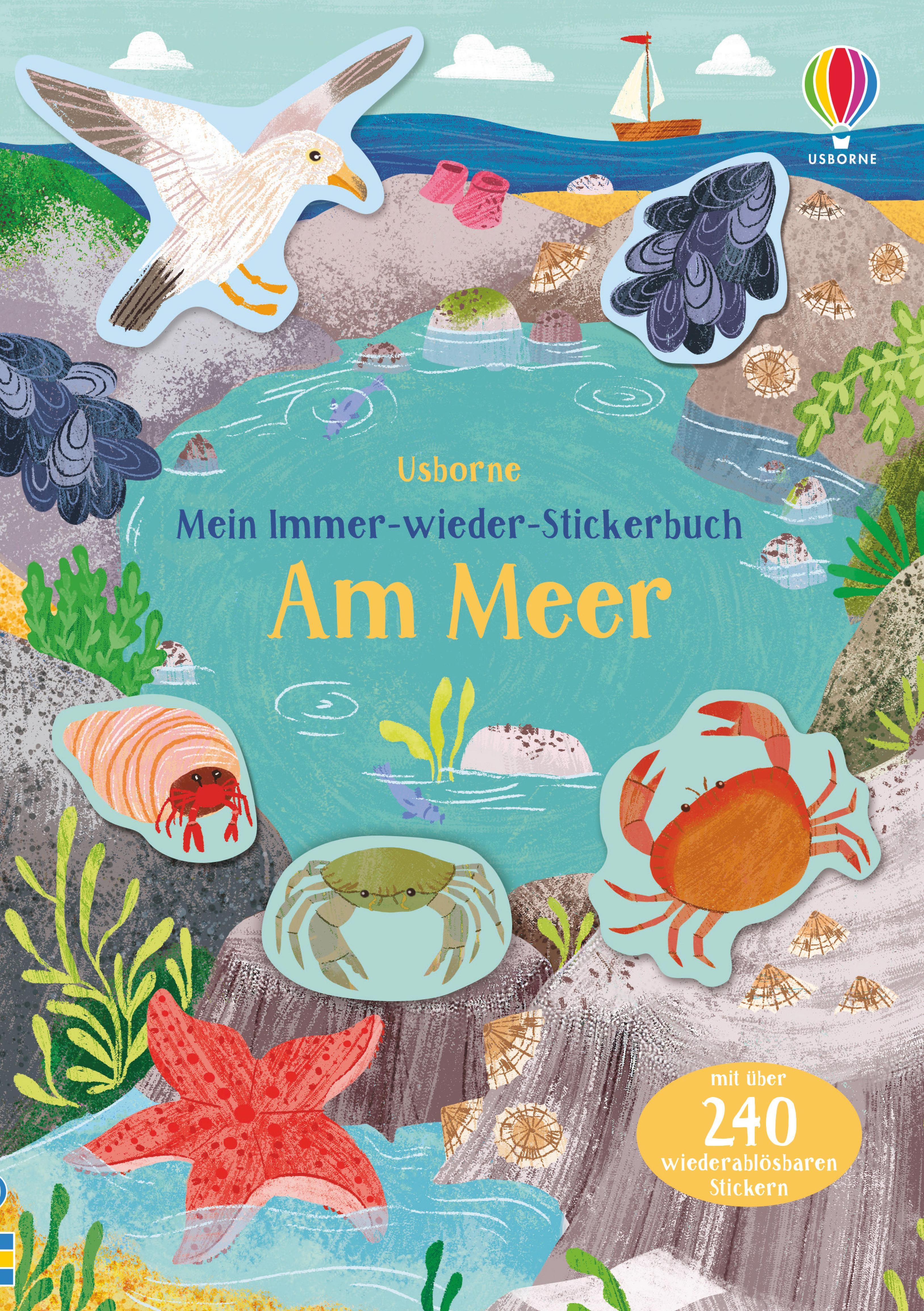 Vorderes Coverbild Mein Immer-wieder-Stickerbuch: Am Meer