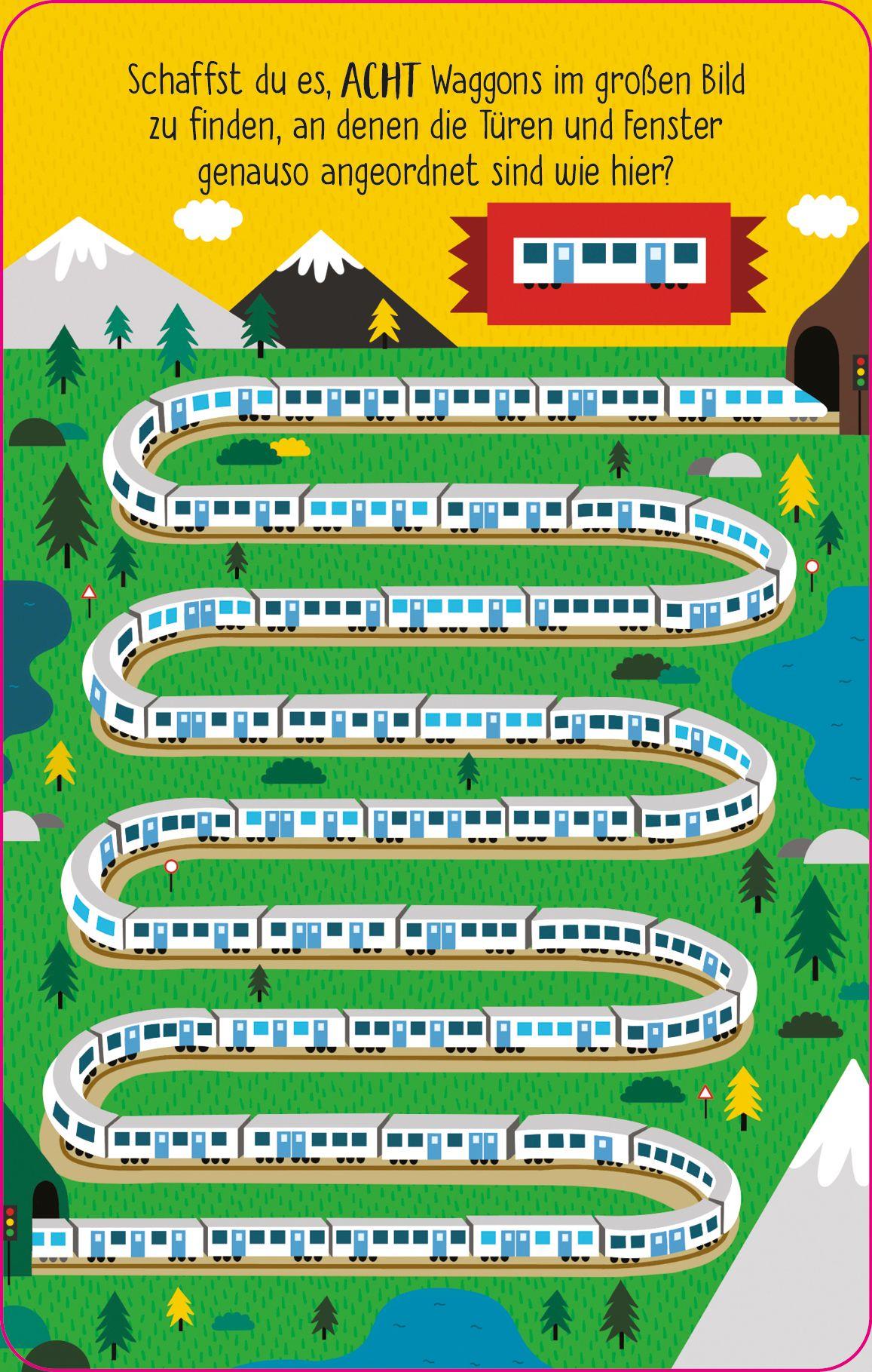 Beispielinhalt (Bild) Tschüss-Langeweile-Karten: Rätsel und Spiele für die Zugfahrt