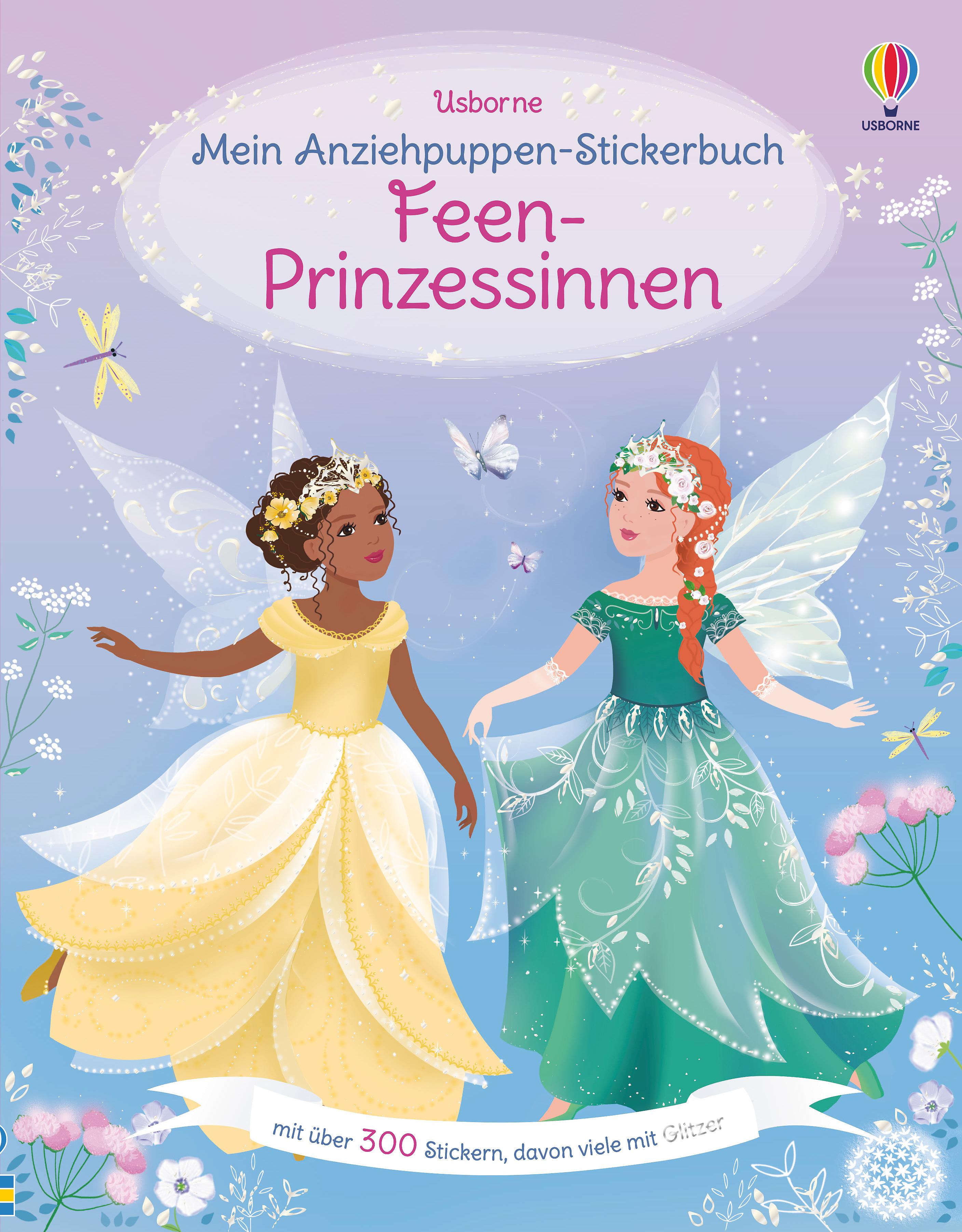 Vorderes Coverbild Mein Anziehpuppen-Stickerbuch: Feen-Prinzessinnen