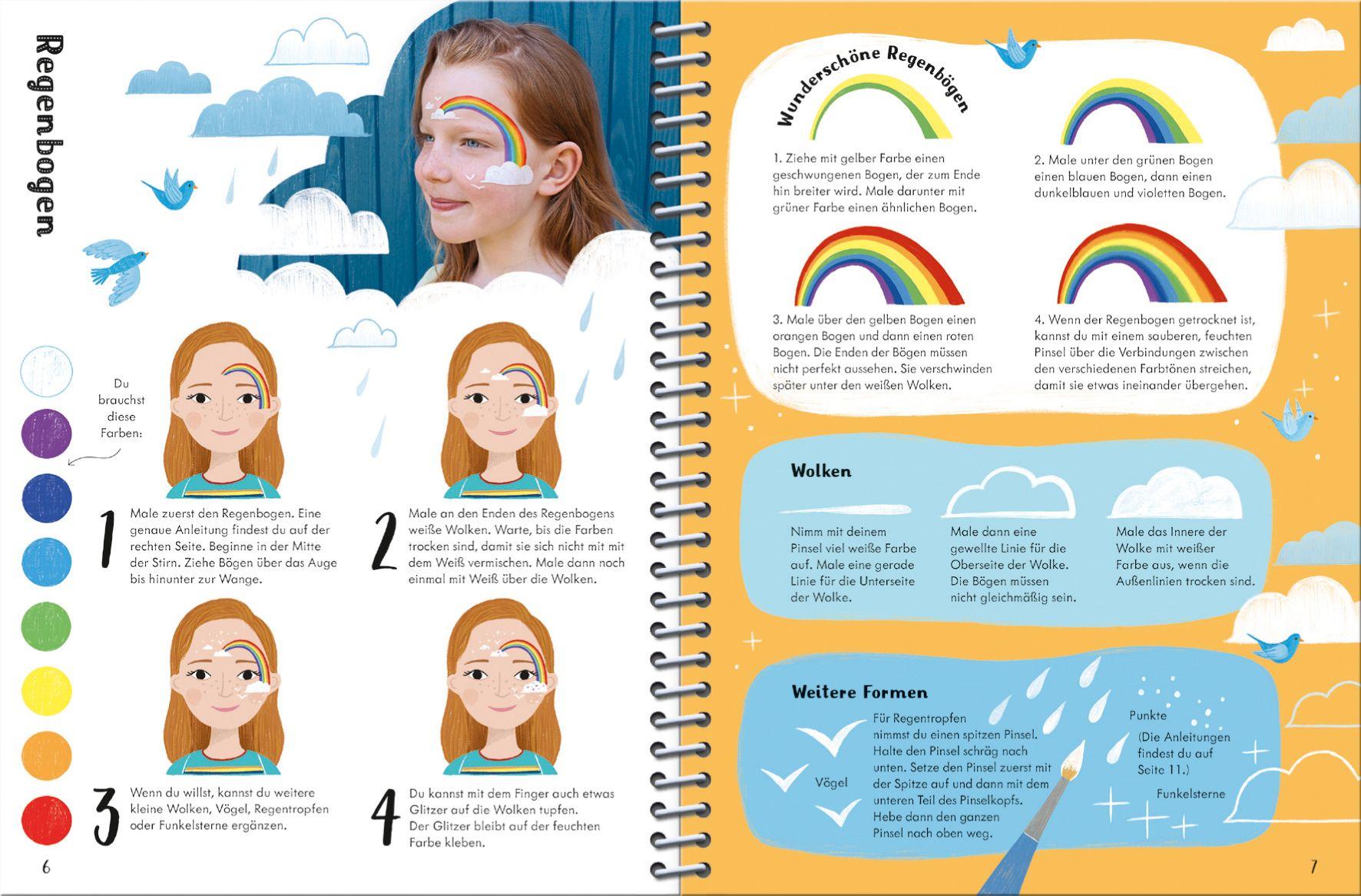 Beispielinhalt (Bild) Kinderschminken - Schritt für Schritt