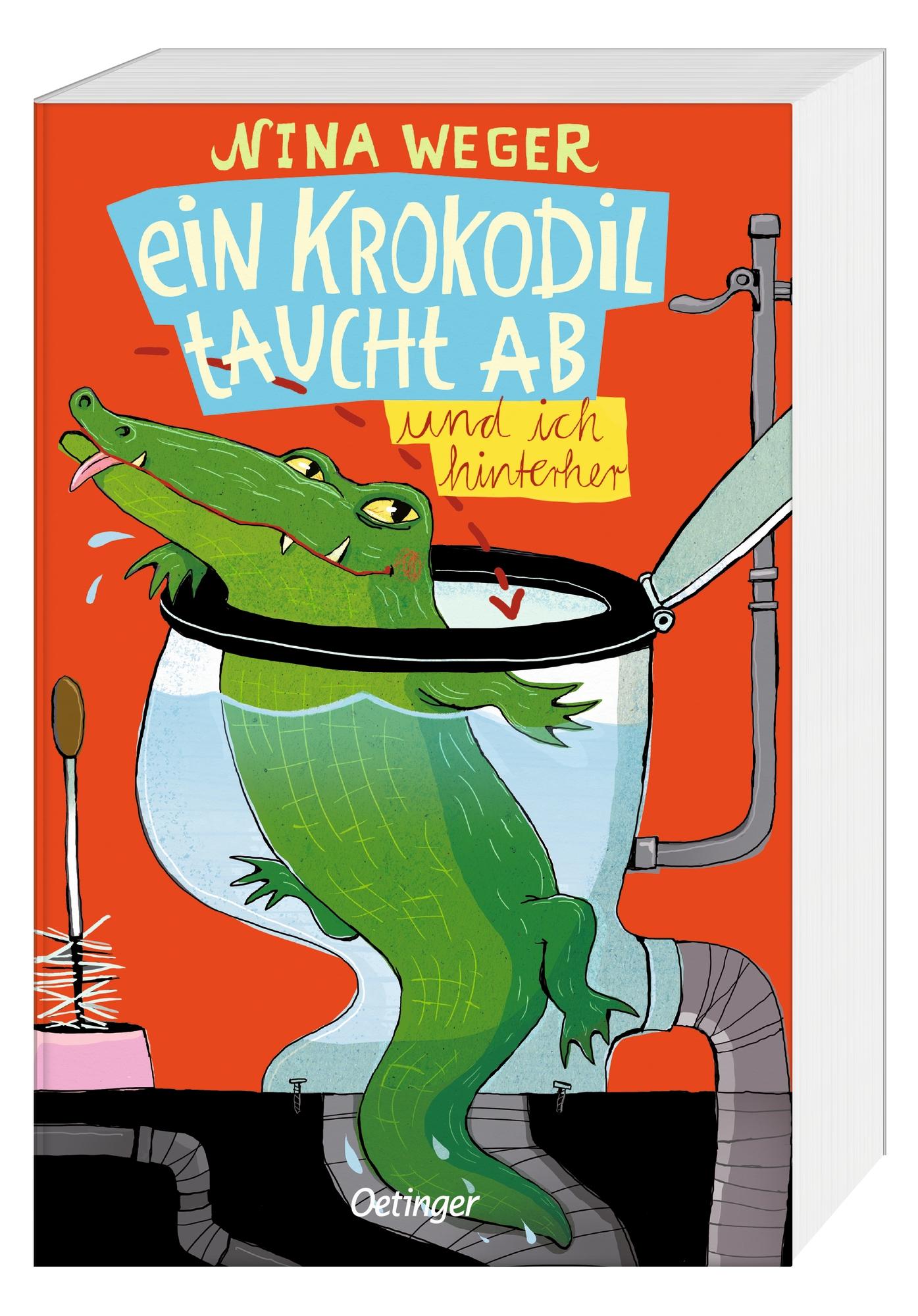Beispielinhalt (Bild) Ein Krokodil taucht ab und ich hinterher