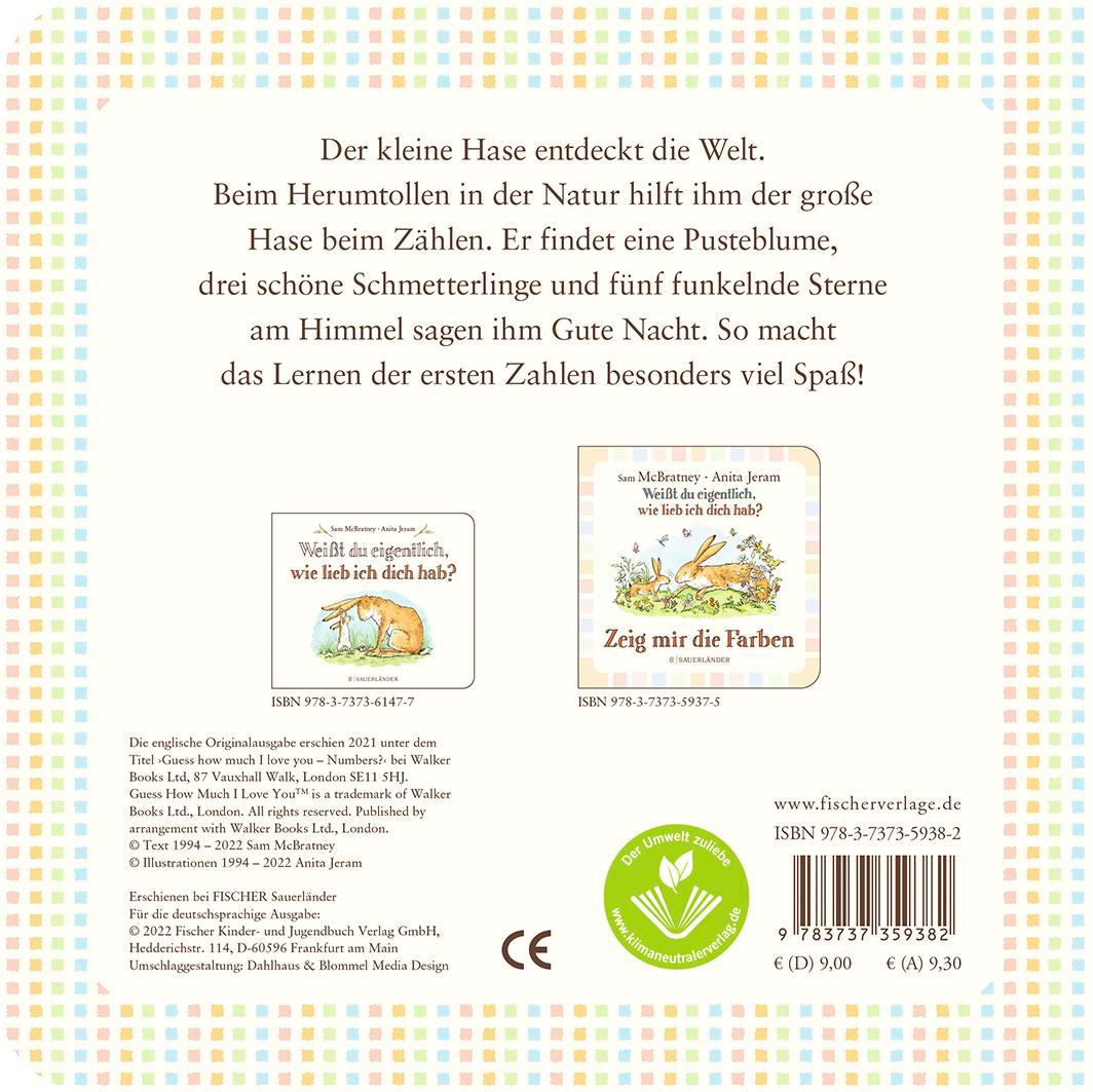 Rückseitencover Weißt du eigentlich, wie lieb ich dich hab? Zähl mit mir