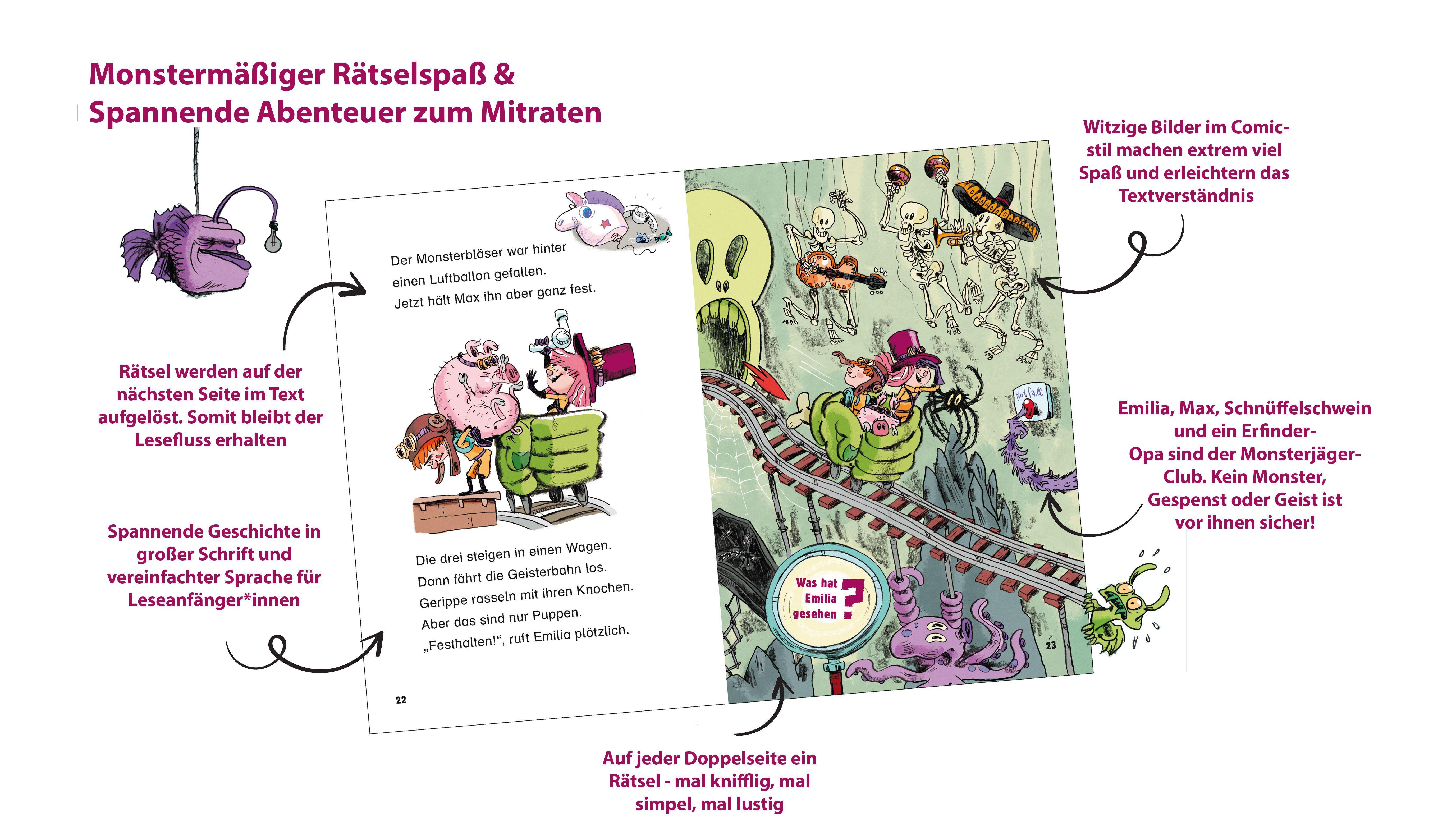 Beispielinhalt (Bild) Der Monsterjäger-Club 2 - Spuk auf Burg Alb