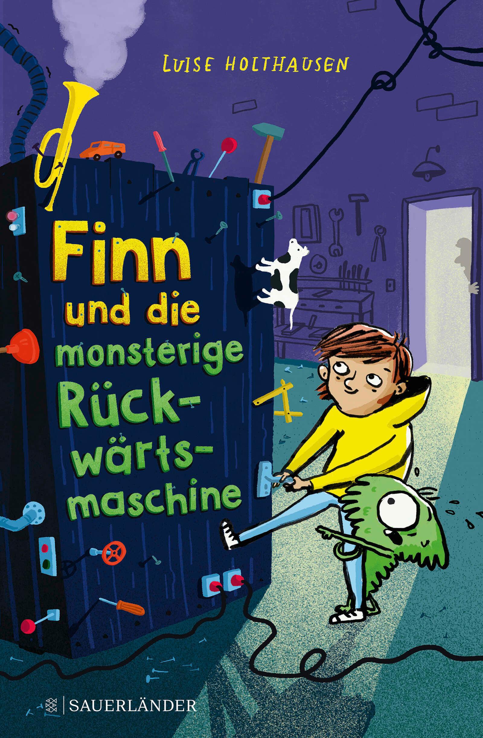 Vorderes Coverbild Finn und die monsterige Rückwärtsmaschine