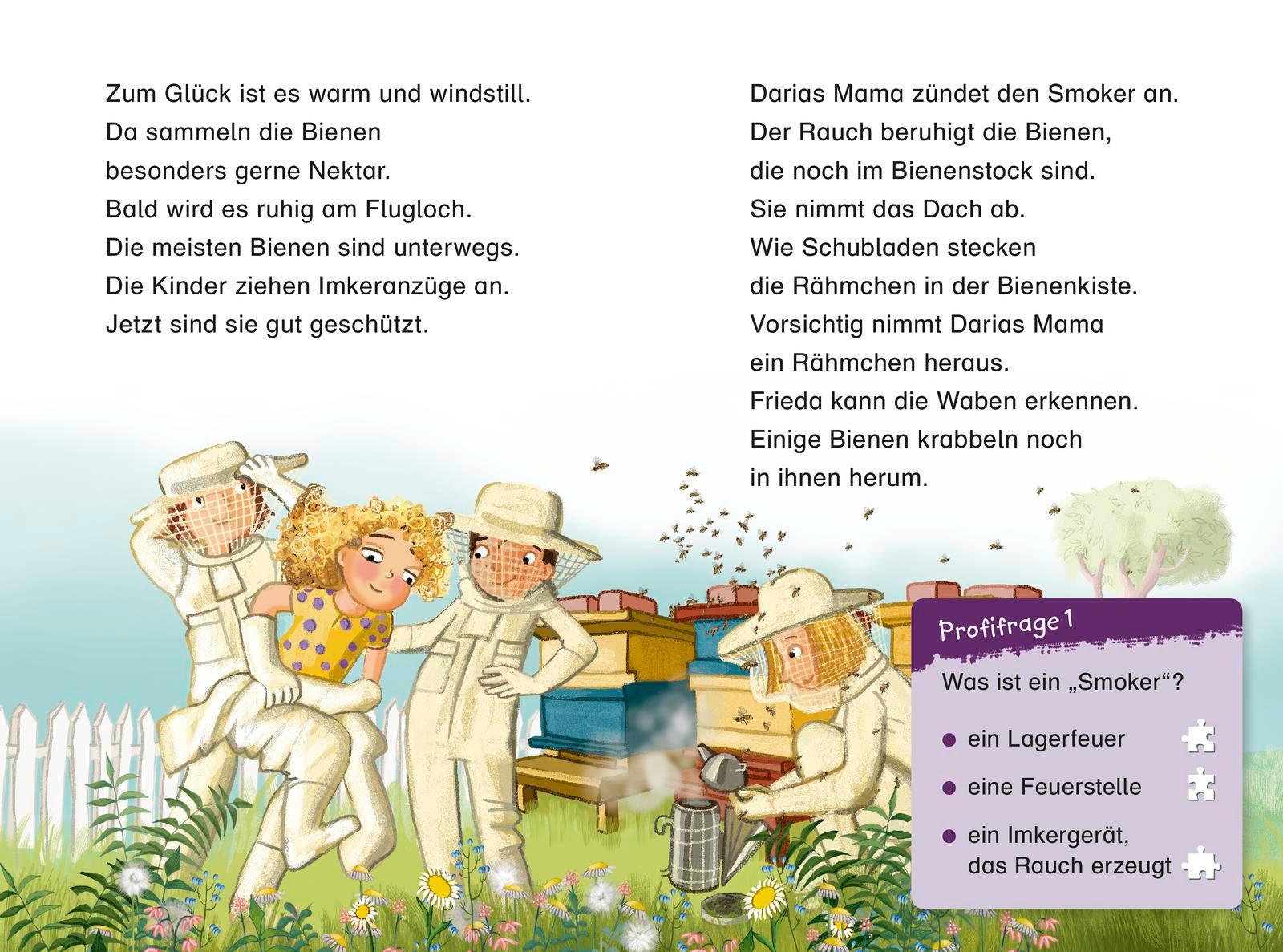 Beispielinhalt (Bild) Duden Leseprofi - Die Bienenretter, 2. Klasse