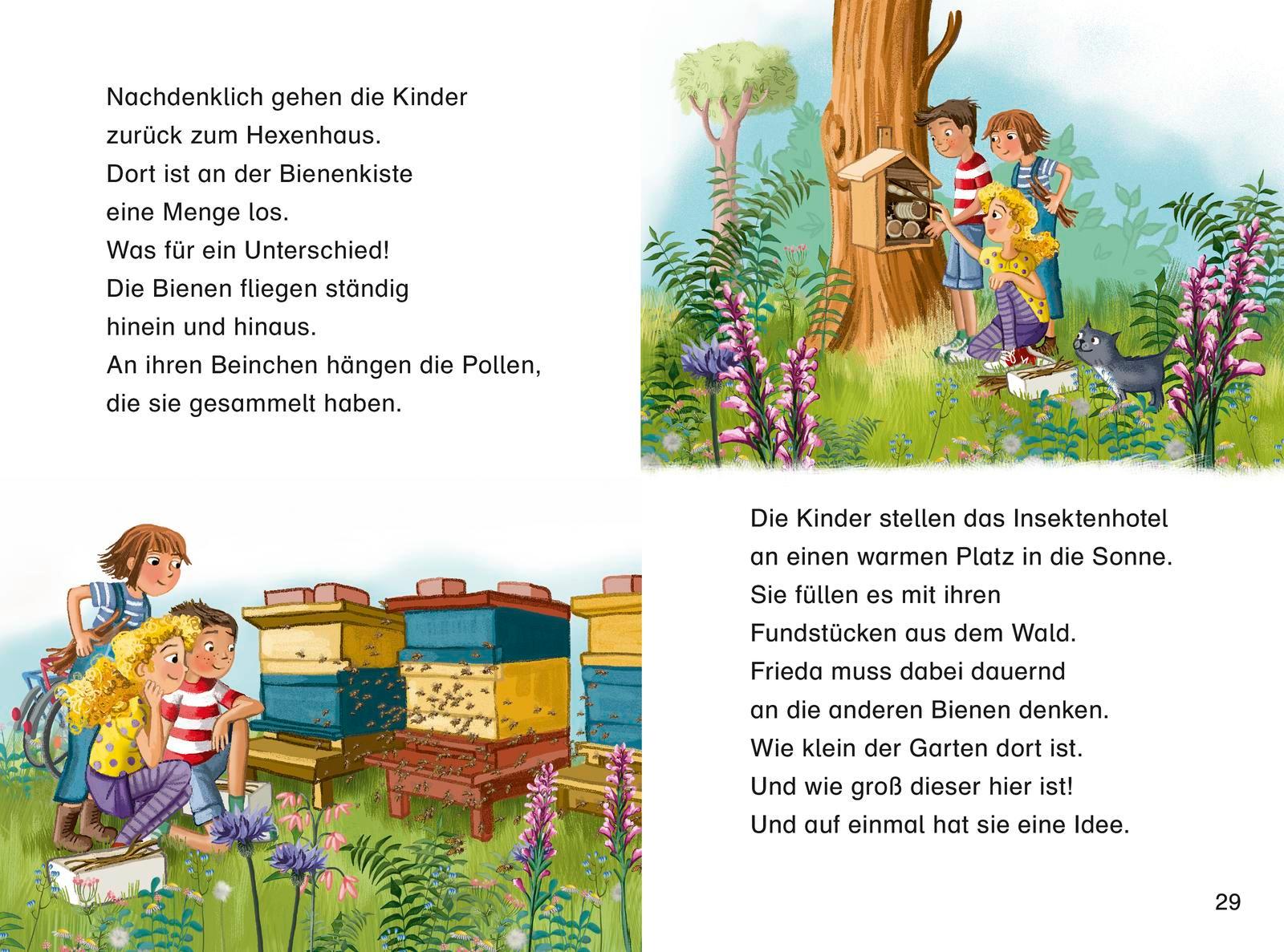 Beispielinhalt (Bild) Duden Leseprofi - Die Bienenretter, 2. Klasse