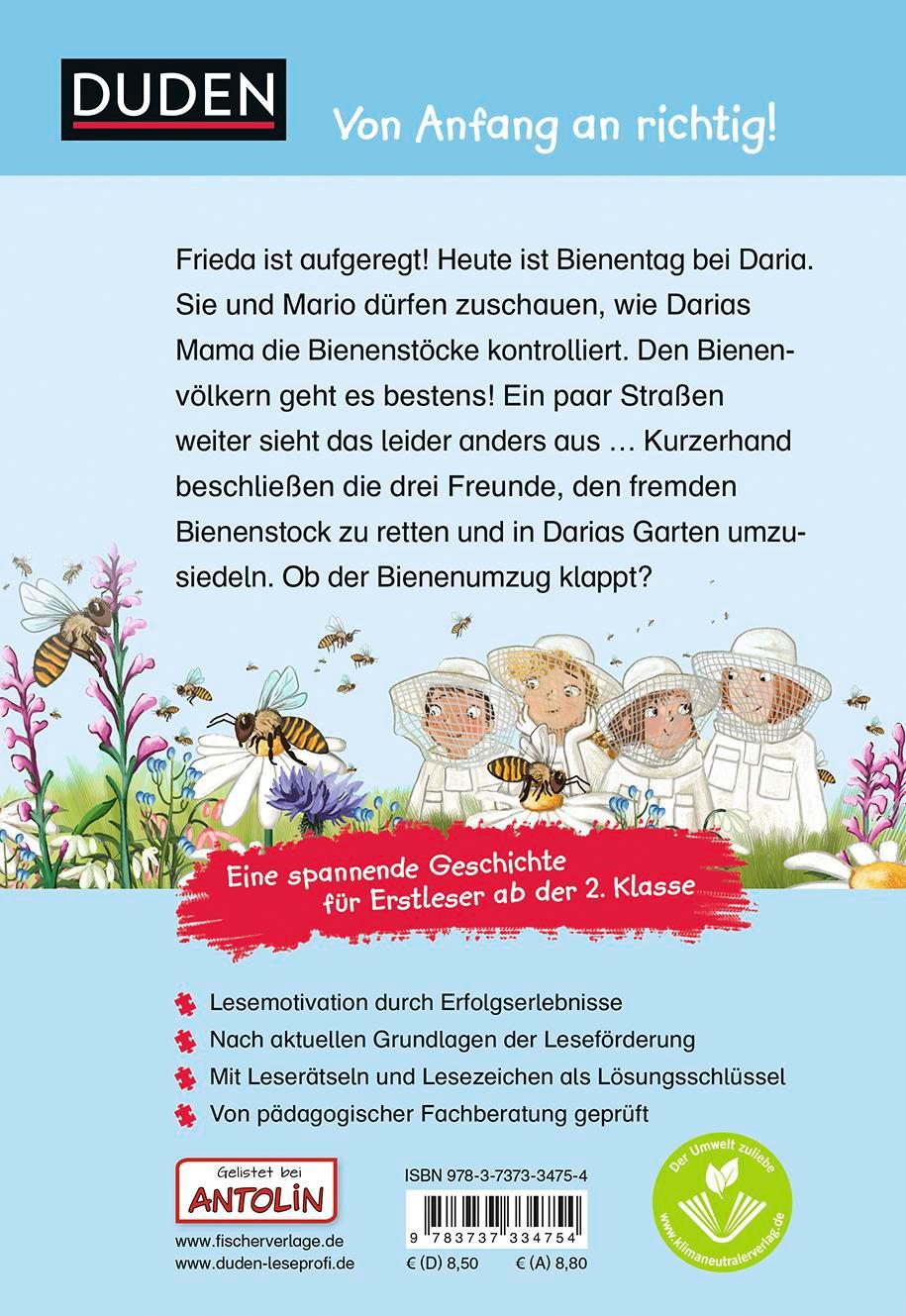 Rückseitencover Duden Leseprofi - Die Bienenretter, 2. Klasse