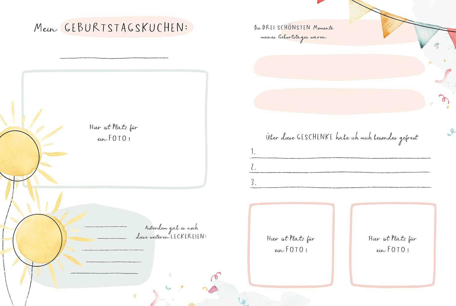 Beispielinhalt (Bild) Wir feiern, dass es dich gibt!