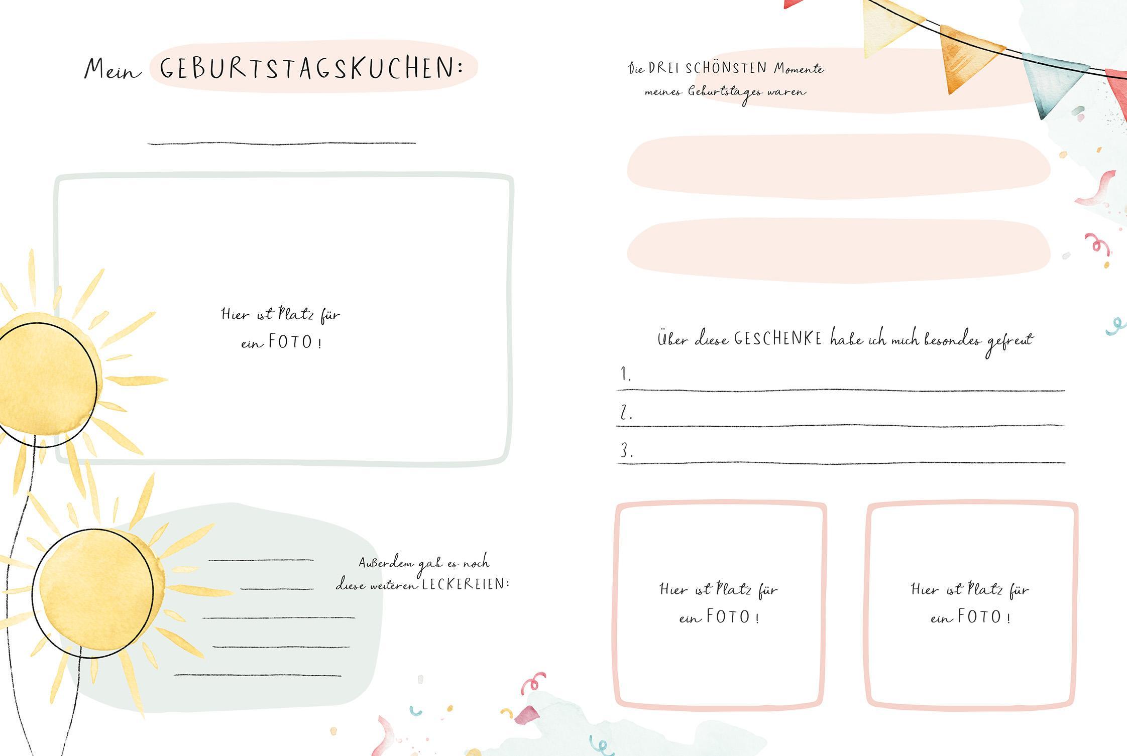 Beispielinhalt (Bild) Wir feiern, dass es dich gibt!