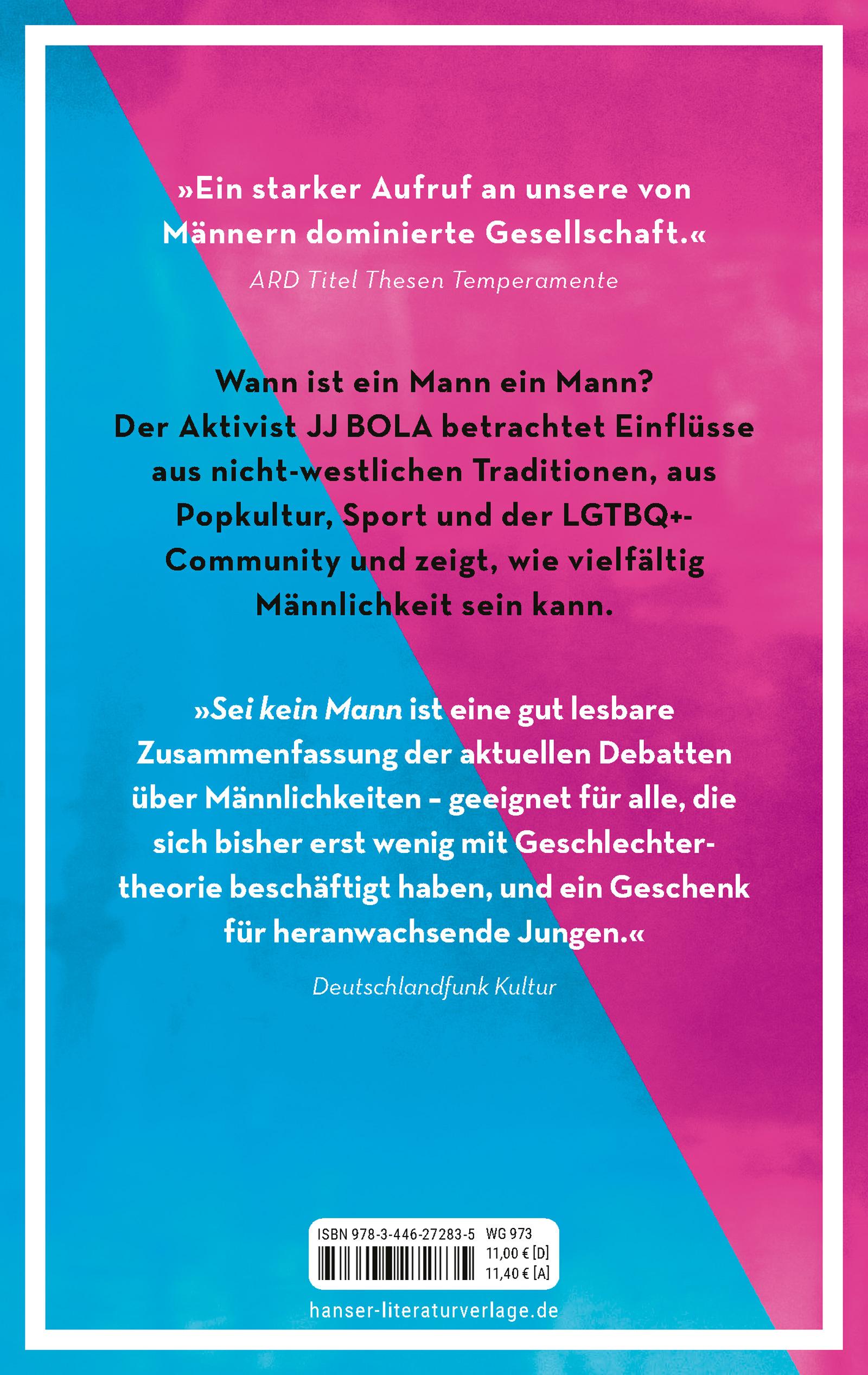 Beispielinhalt (Bild) Sei kein Mann