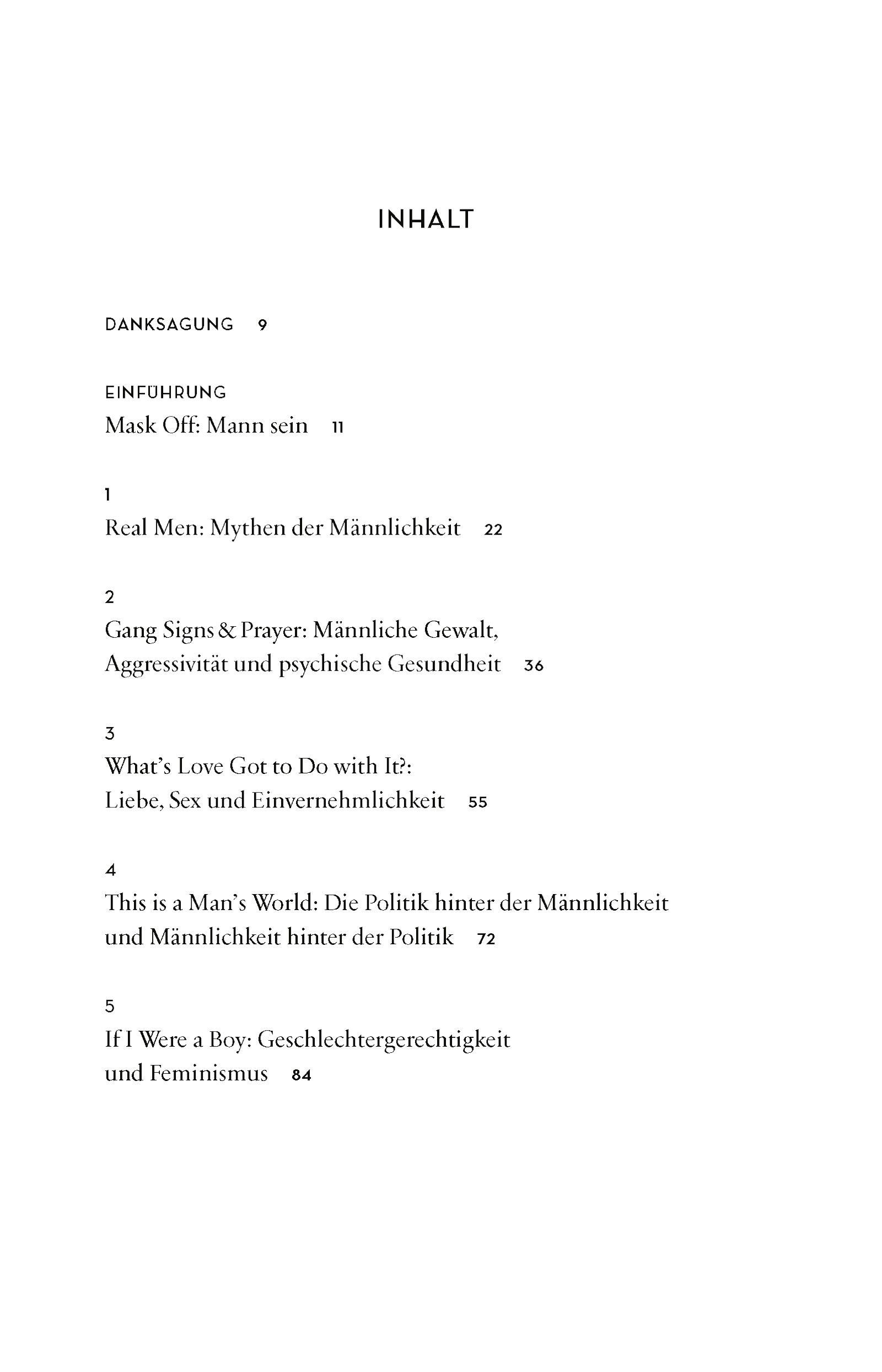 Beispielinhalt (Bild) Sei kein Mann