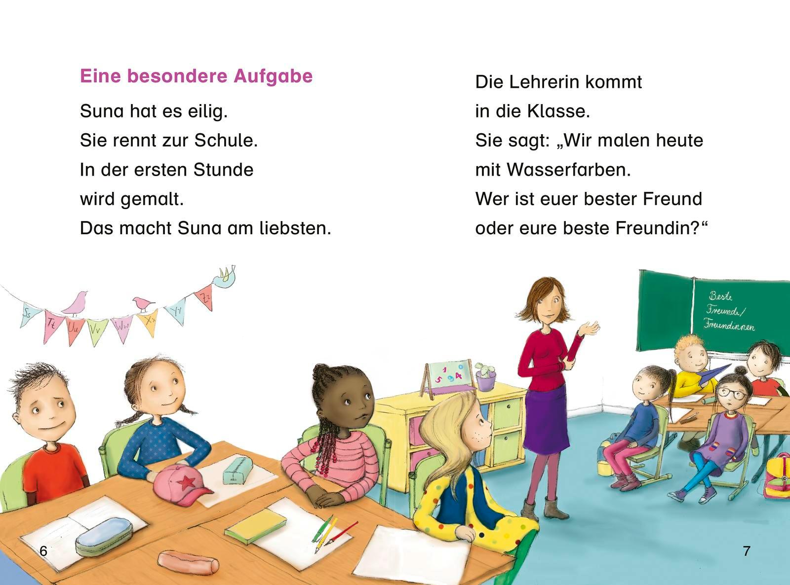 Beispielinhalt (Bild) Duden Leseprofi - Beste Freundinnen - zusammen sind wir stark, 1. Klasse