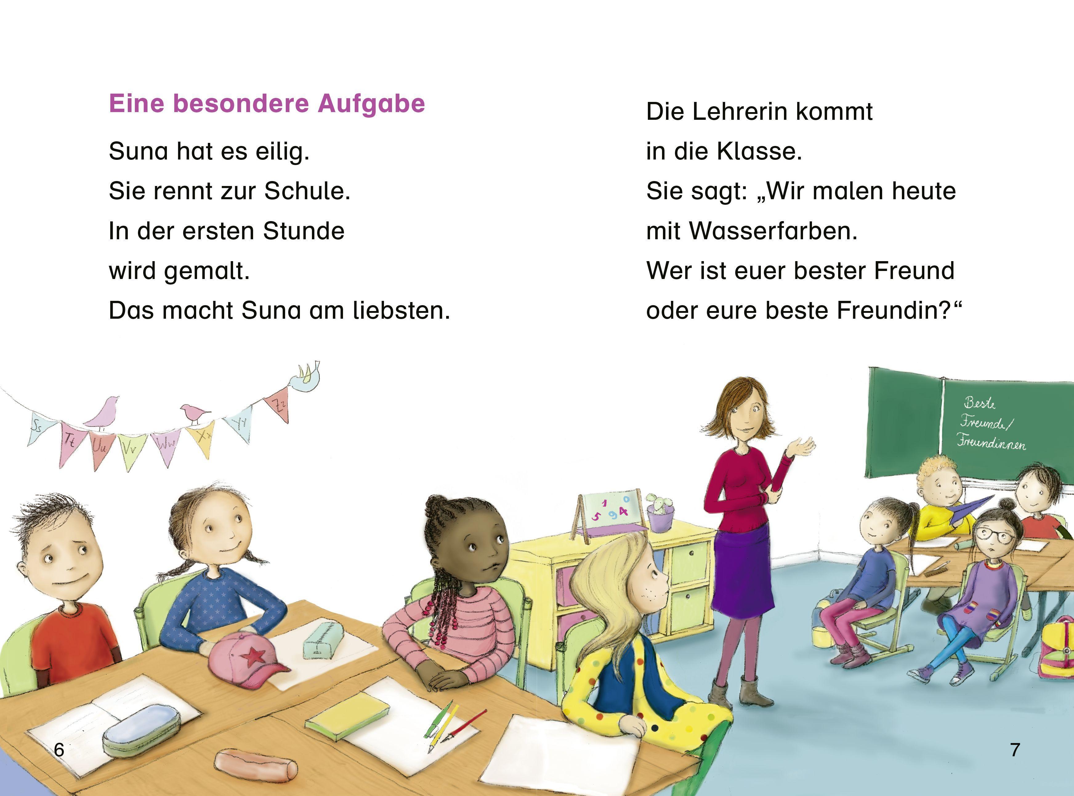 Beispielinhalt (Bild) Duden Leseprofi - Beste Freundinnen - zusammen sind wir stark, 1. Klasse