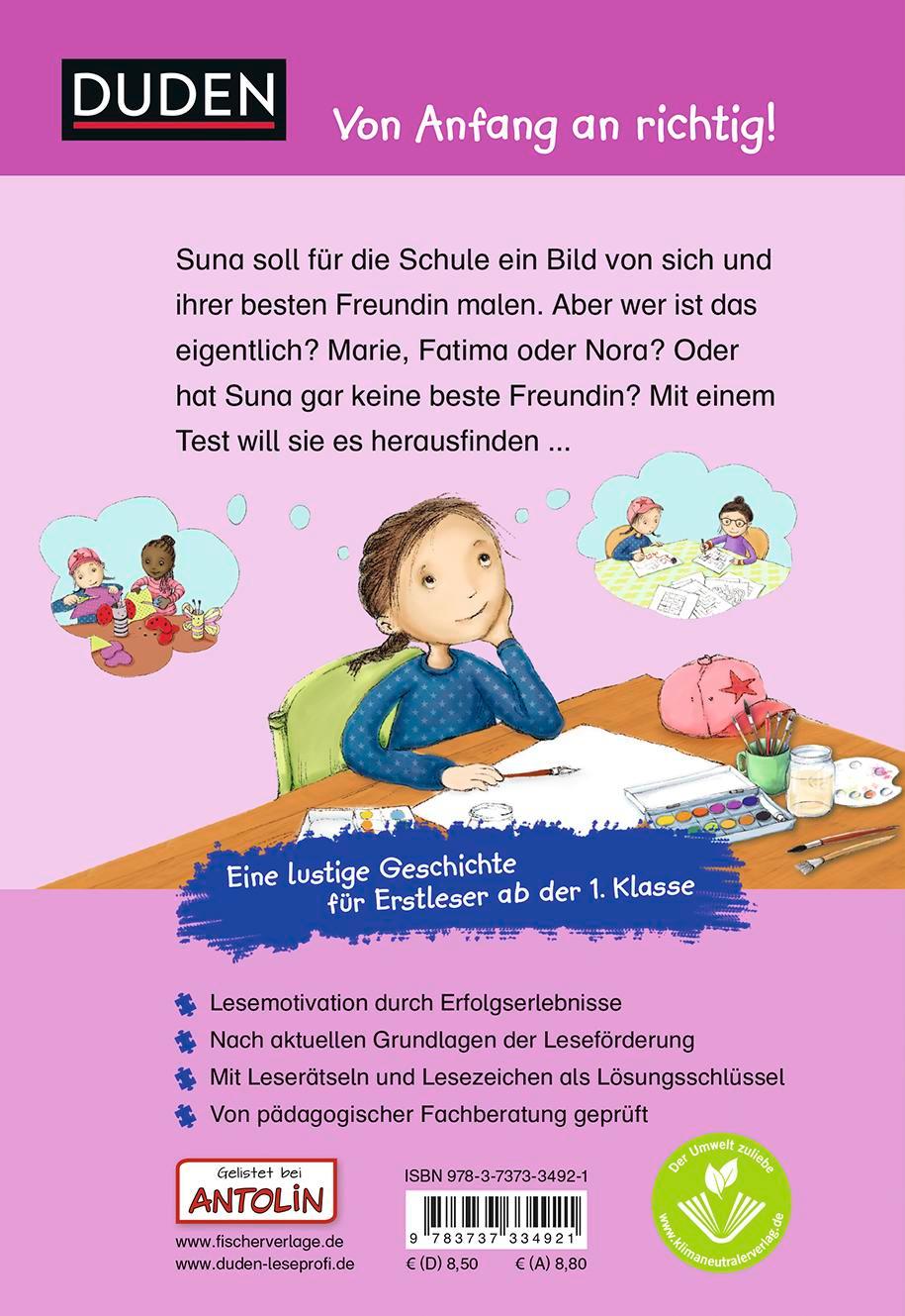 Rückseitencover Duden Leseprofi - Beste Freundinnen - zusammen sind wir stark, 1. Klasse