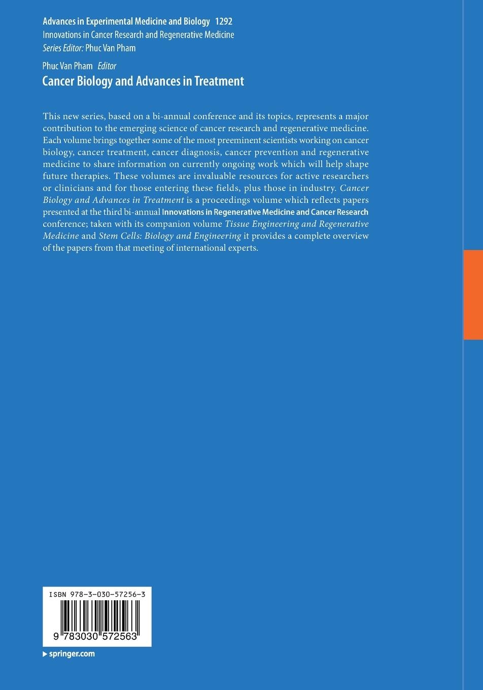 Rückseitencover Cancer Biology and Advances in Treatment