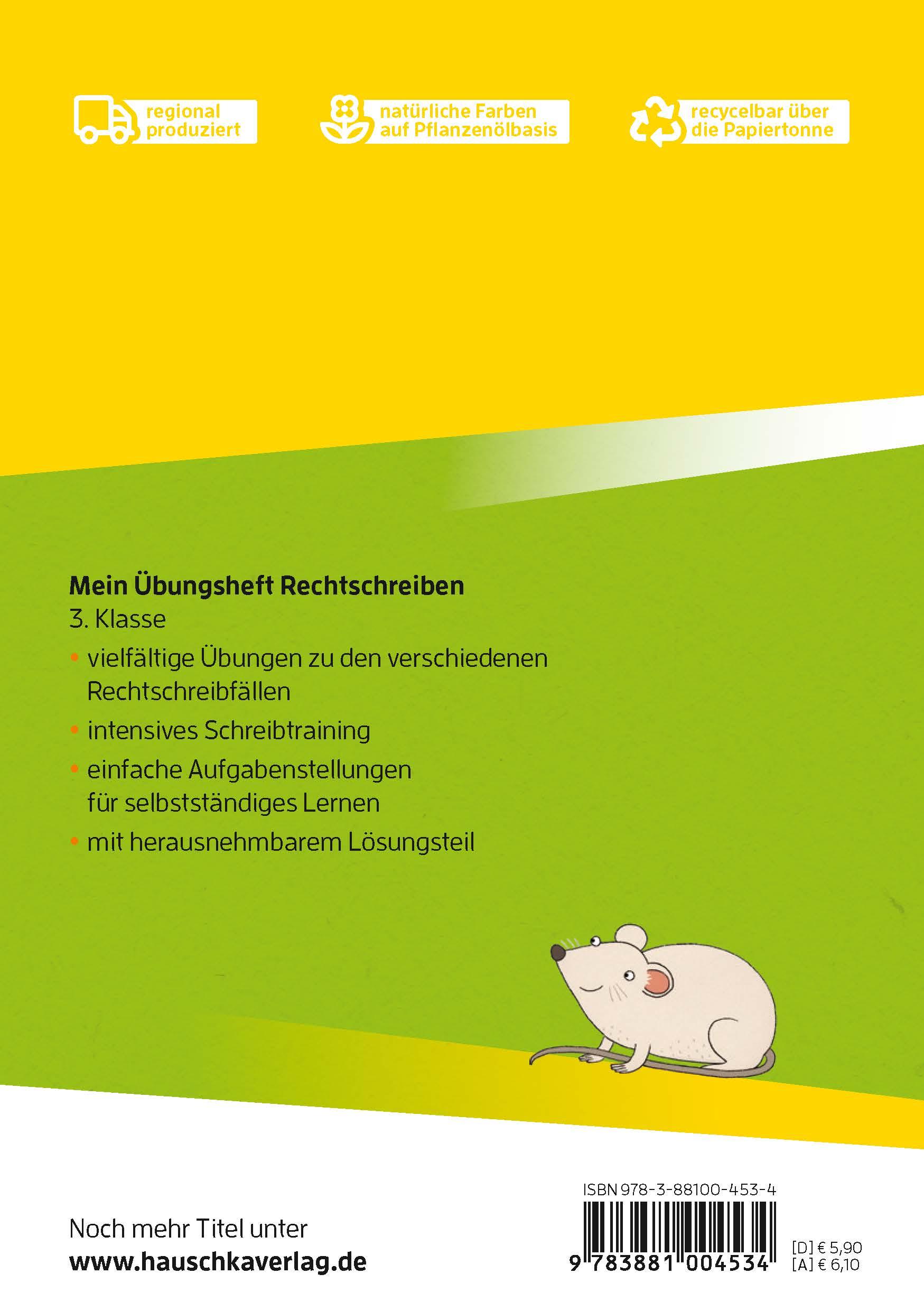 Beispielinhalt (Bild) Mein Übungsheft Rechtschreiben 3. Klasse