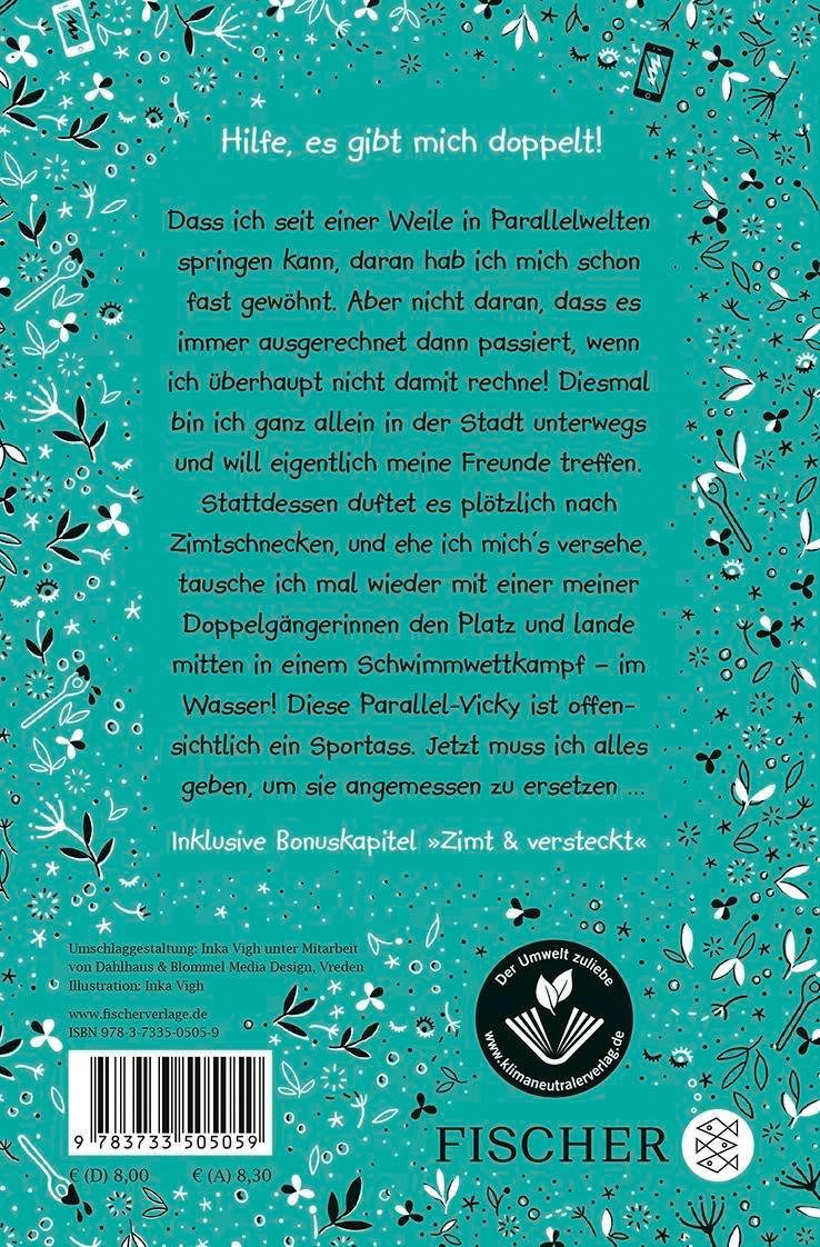 Rückseitencover Zimt und verwünscht - Die vertauschten Welten der Victoria King