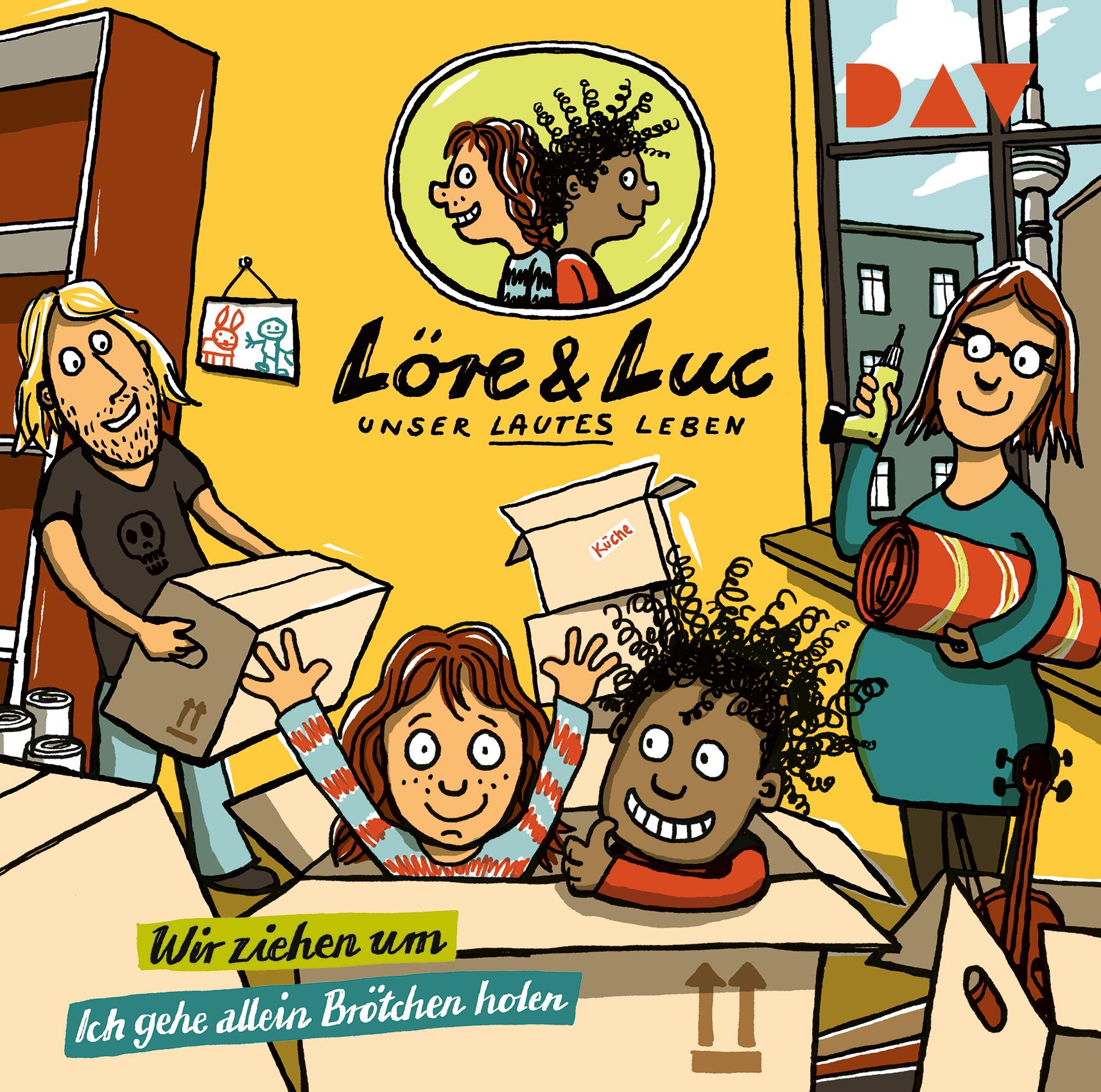 Vorderes Coverbild Löre & Luc - Unser lautes Leben (1). Folge 1: Wir ziehen um / Folge 2: Ich gehe allein Brötchen holen