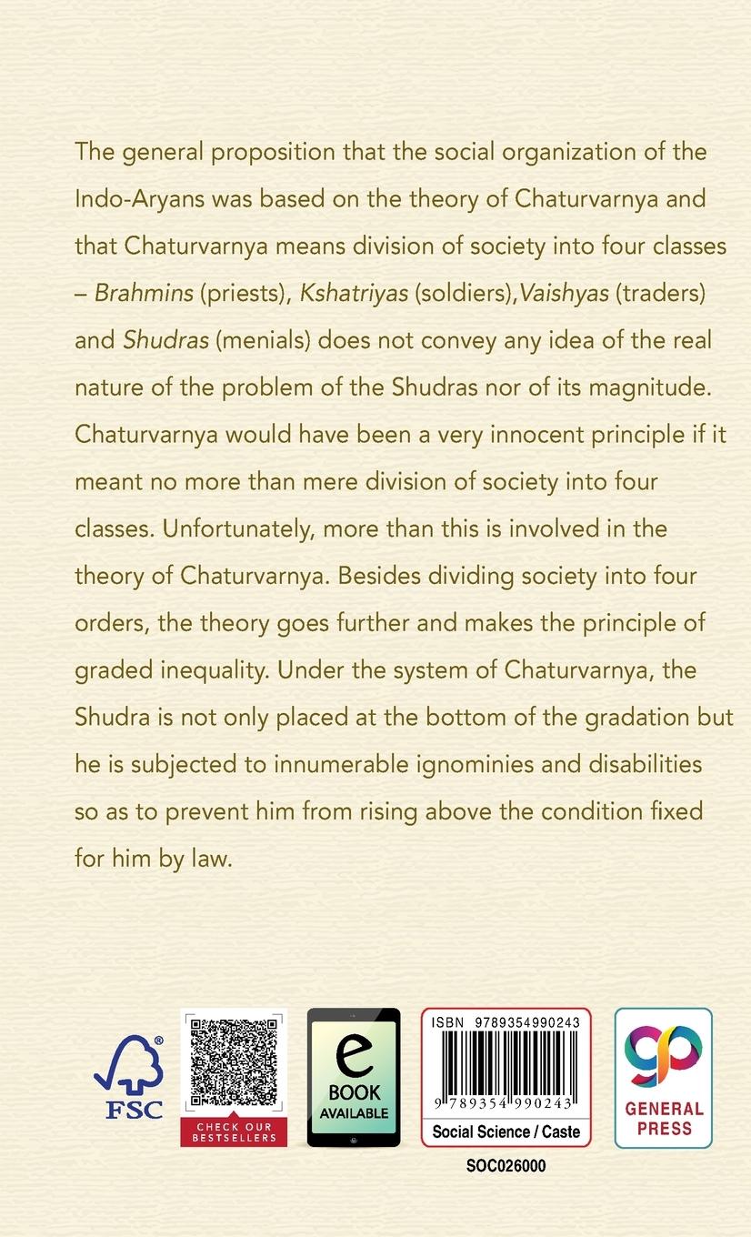 Rückseitencover Who were the Shudras