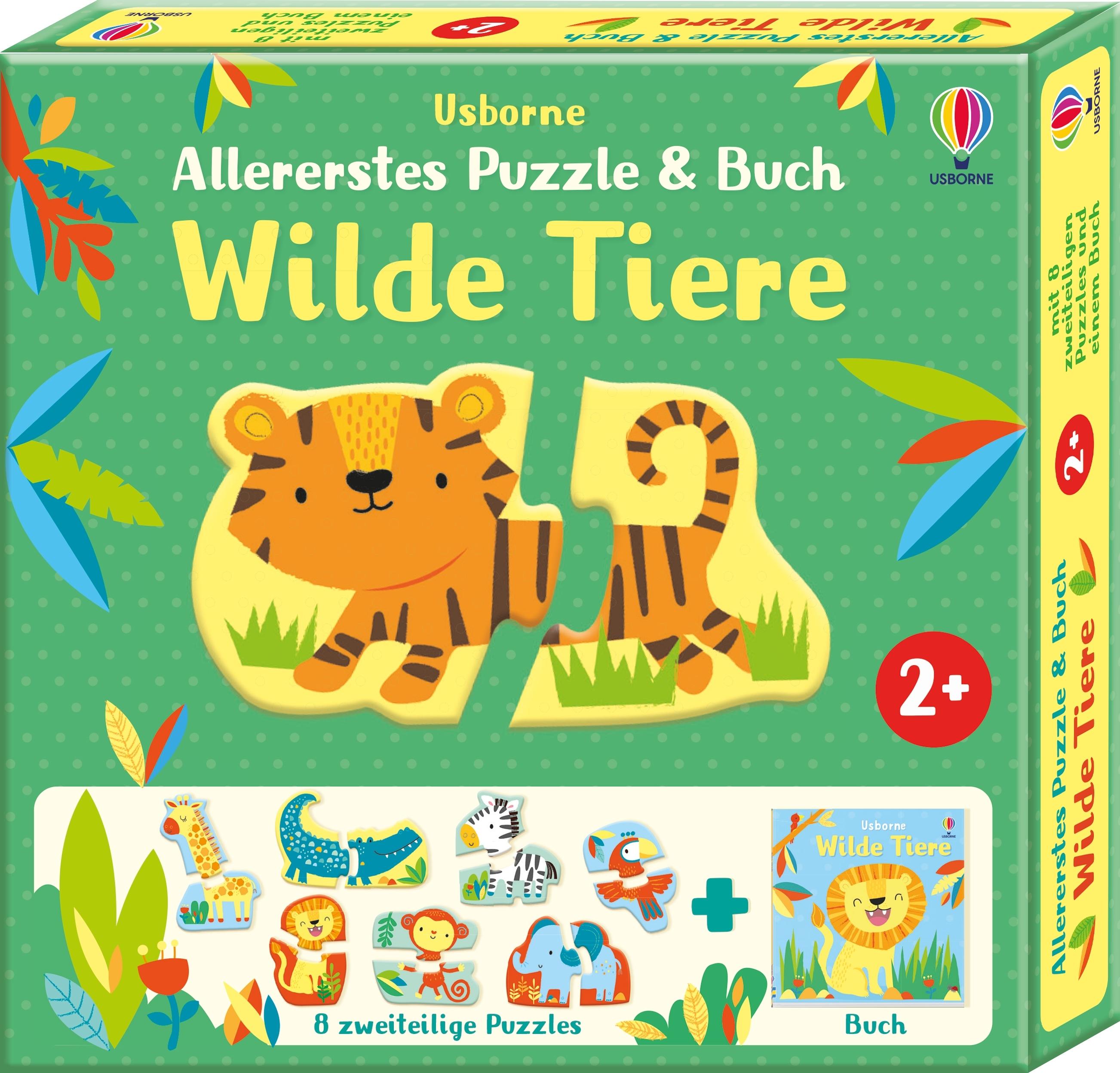 Vorderes Coverbild Allererstes Puzzle & Buch: Wilde Tiere