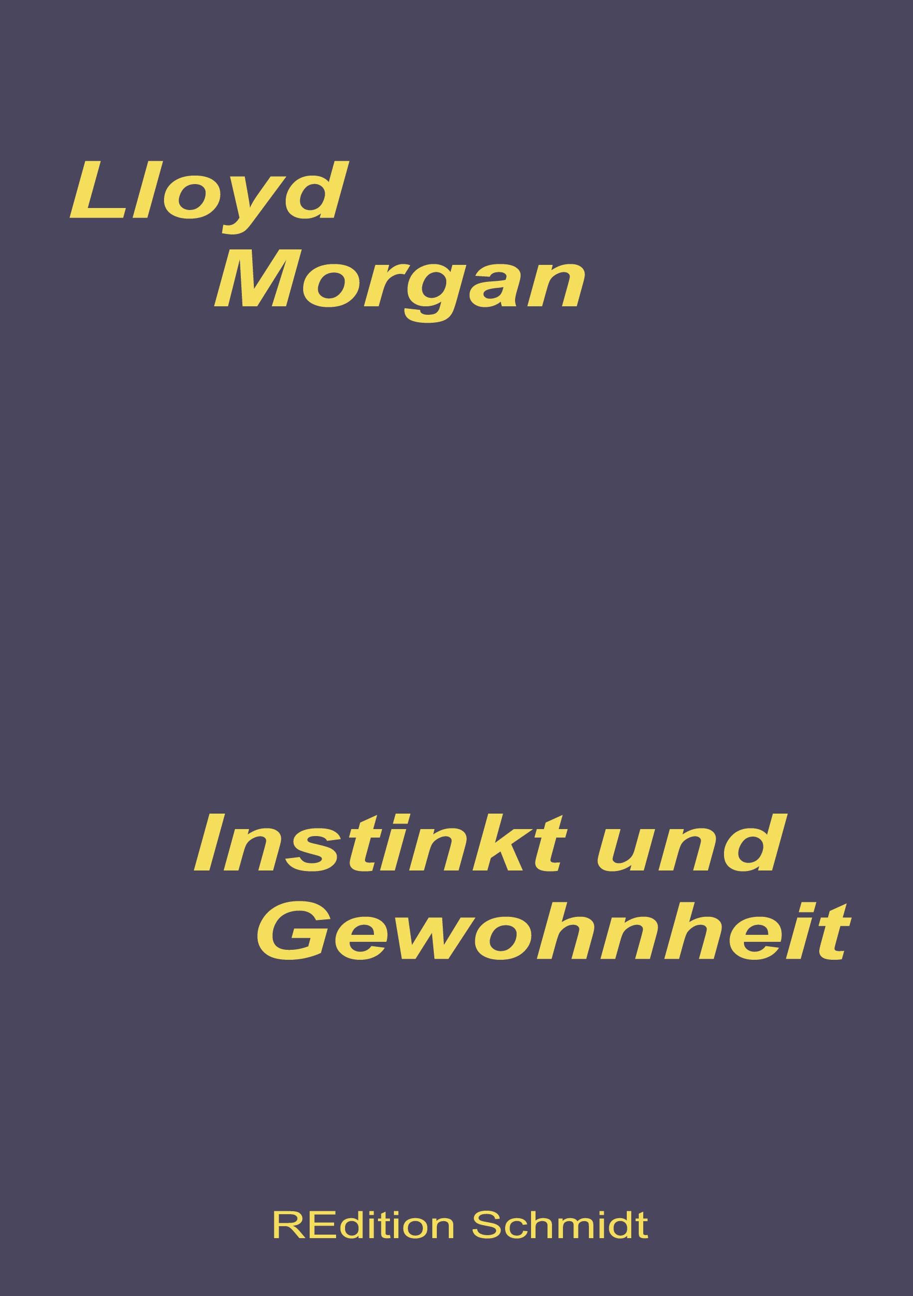 Vorderes Coverbild Instinkt und Gewohnheit