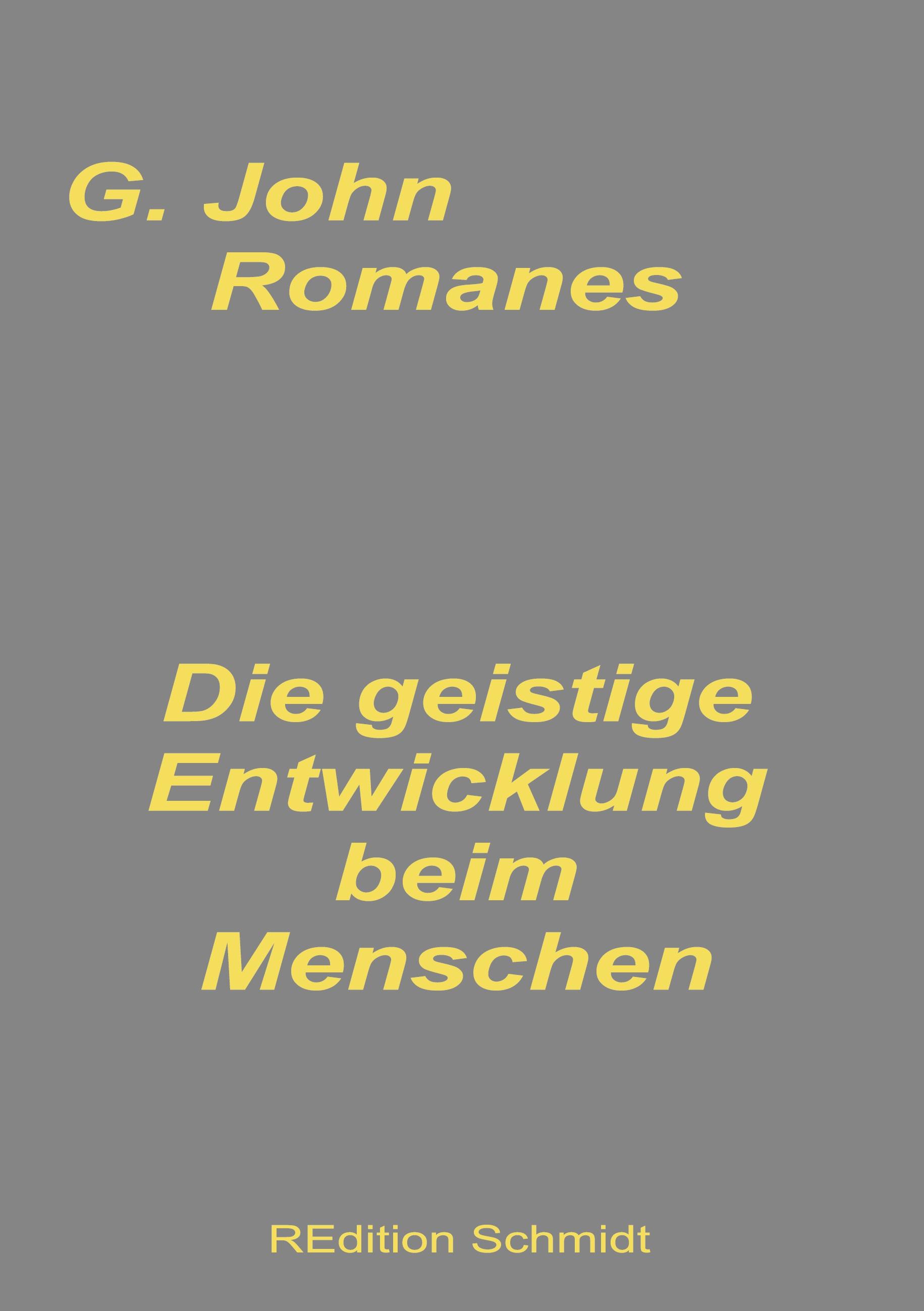 Vorderes Coverbild Die geistige Entwicklung beim Menschen