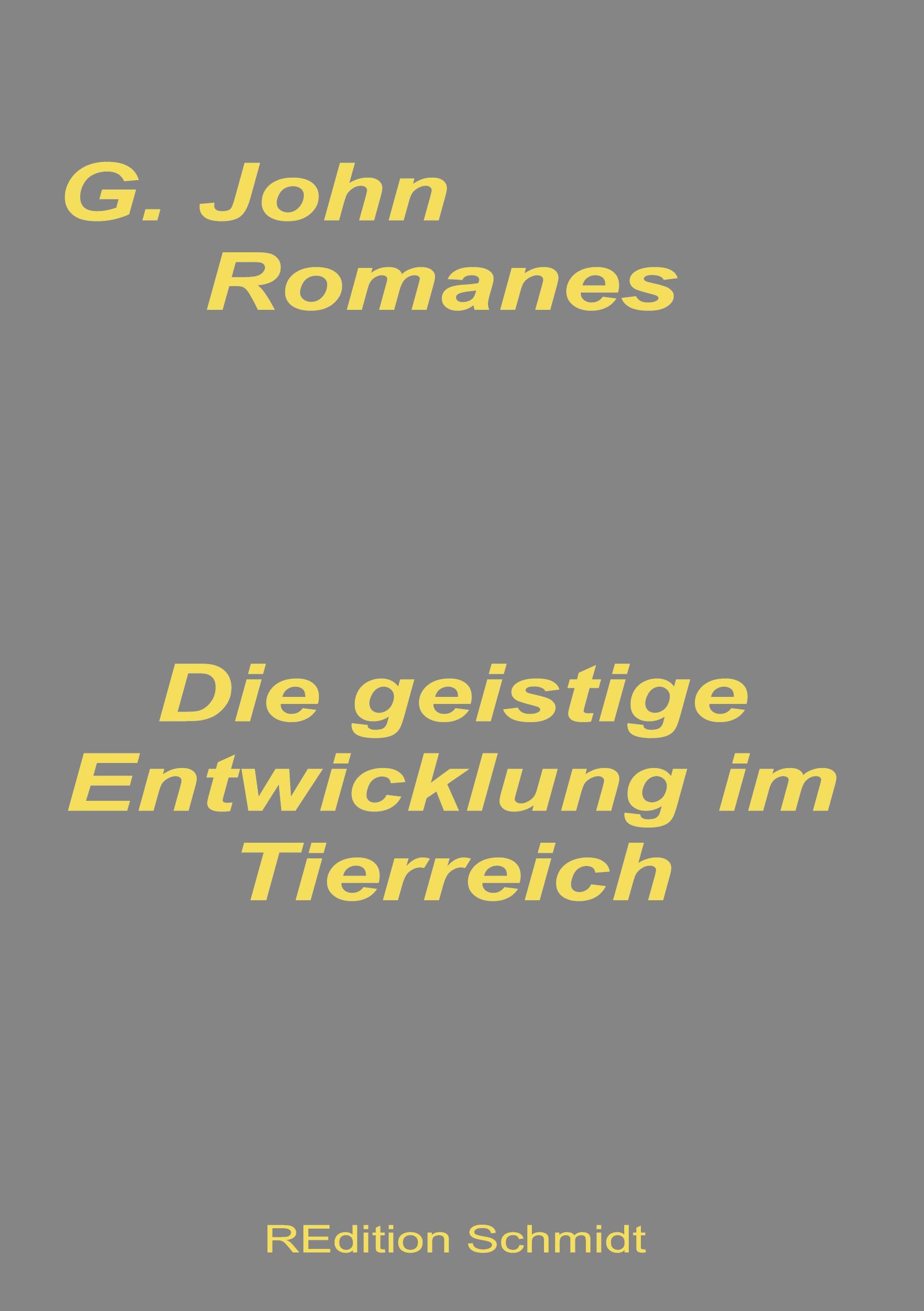 Vorderes Coverbild Die geistige Entwicklung im Tierreich