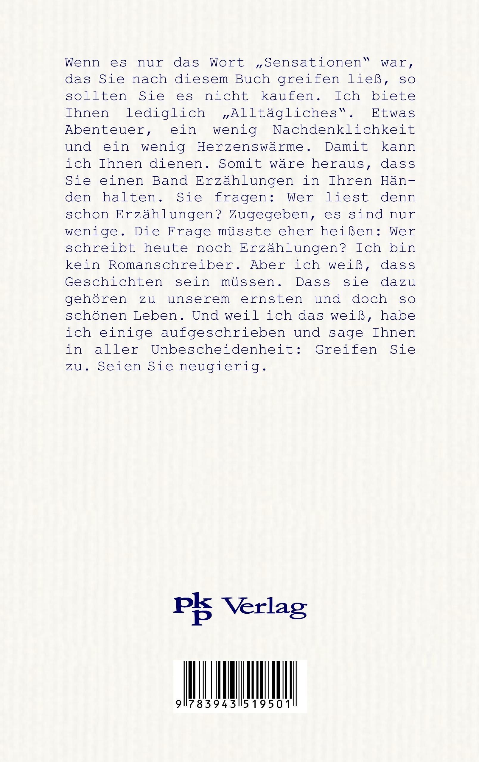 Rückseitencover Alltägliche Sensationen II