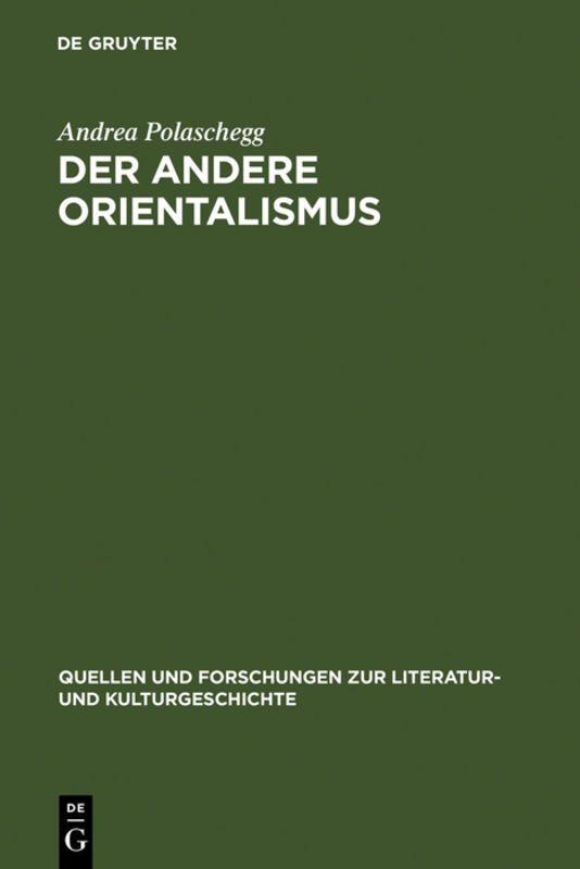 Vorderes Coverbild Der andere Orientalismus