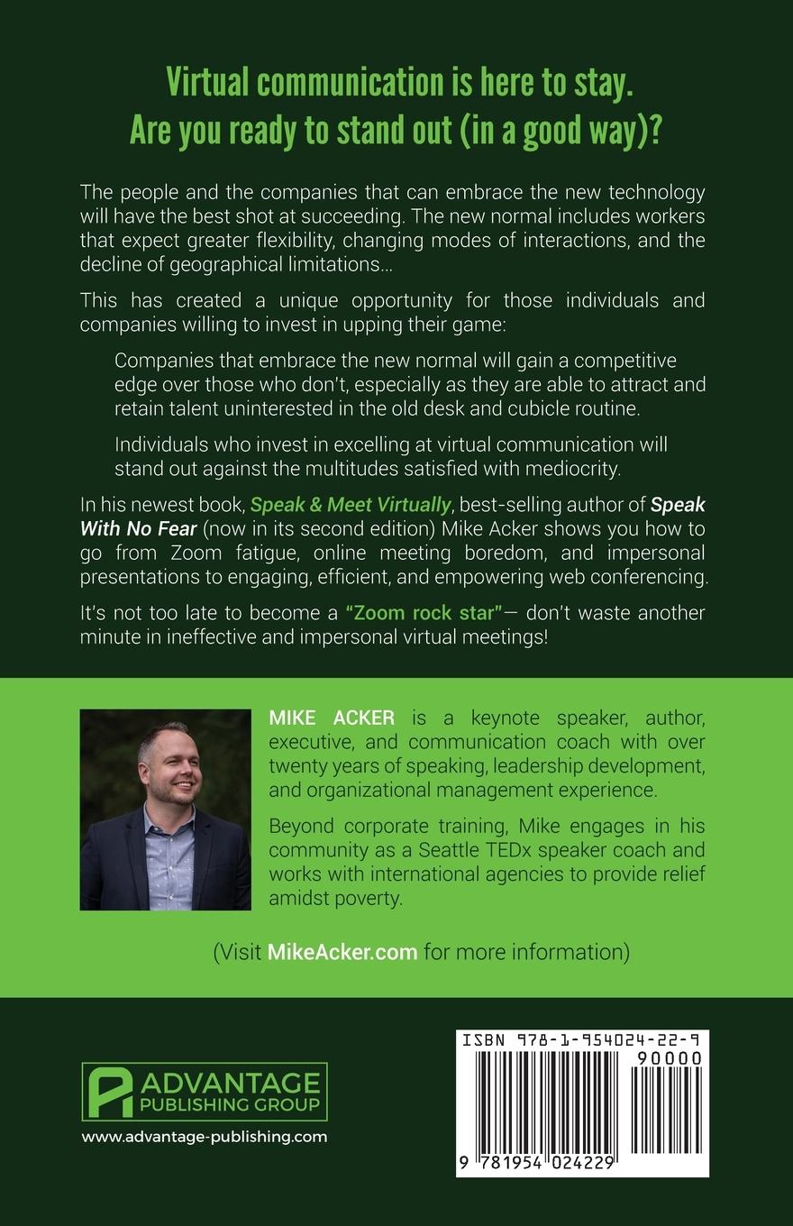 Rückseitencover Speak & Meet Virtually