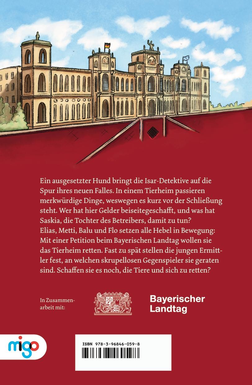 Rückseitencover Die Isar-Detektive 2. Verdacht im Tierheim